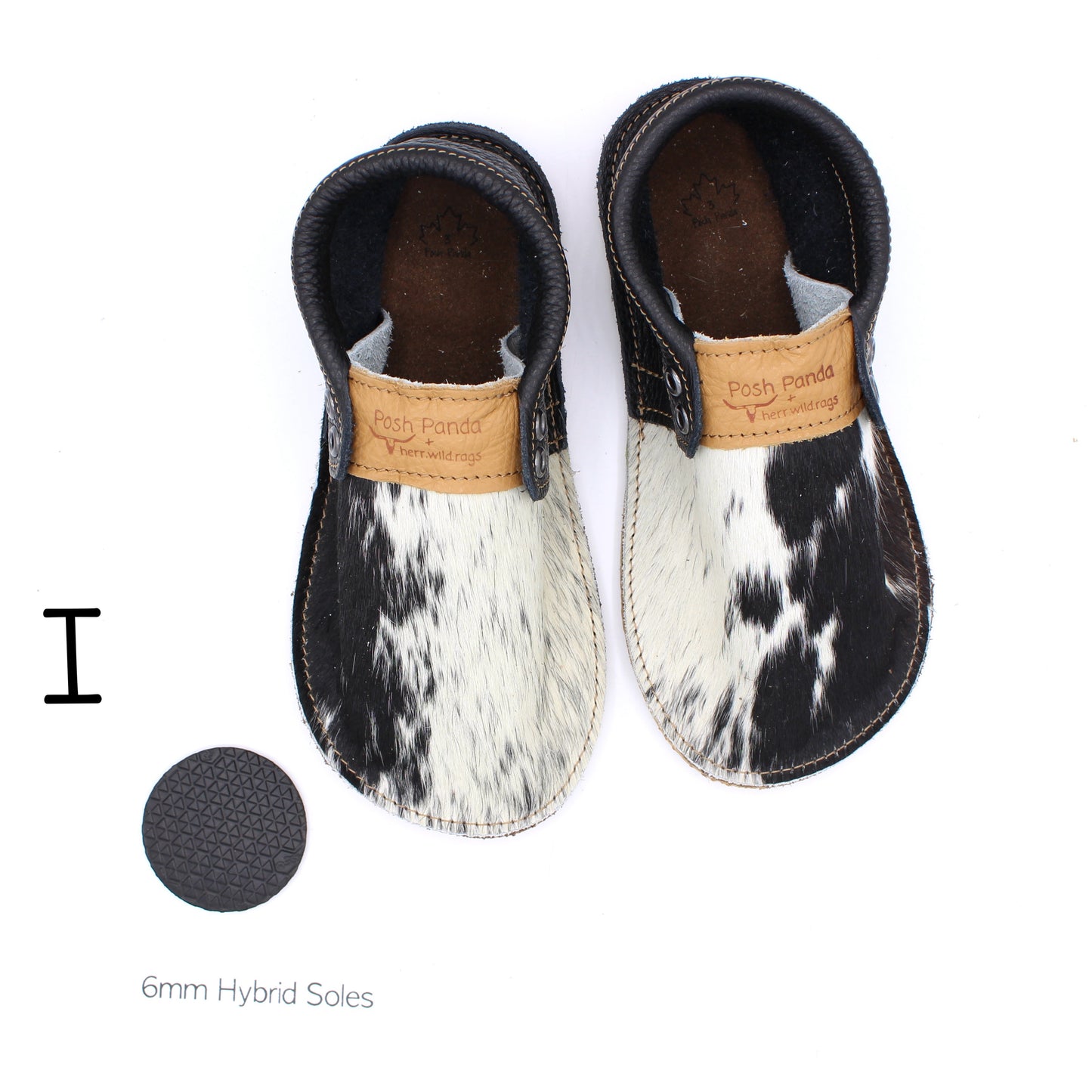 Hair Hide Mocs - YOUTH - Size 3 (4mm Soles)