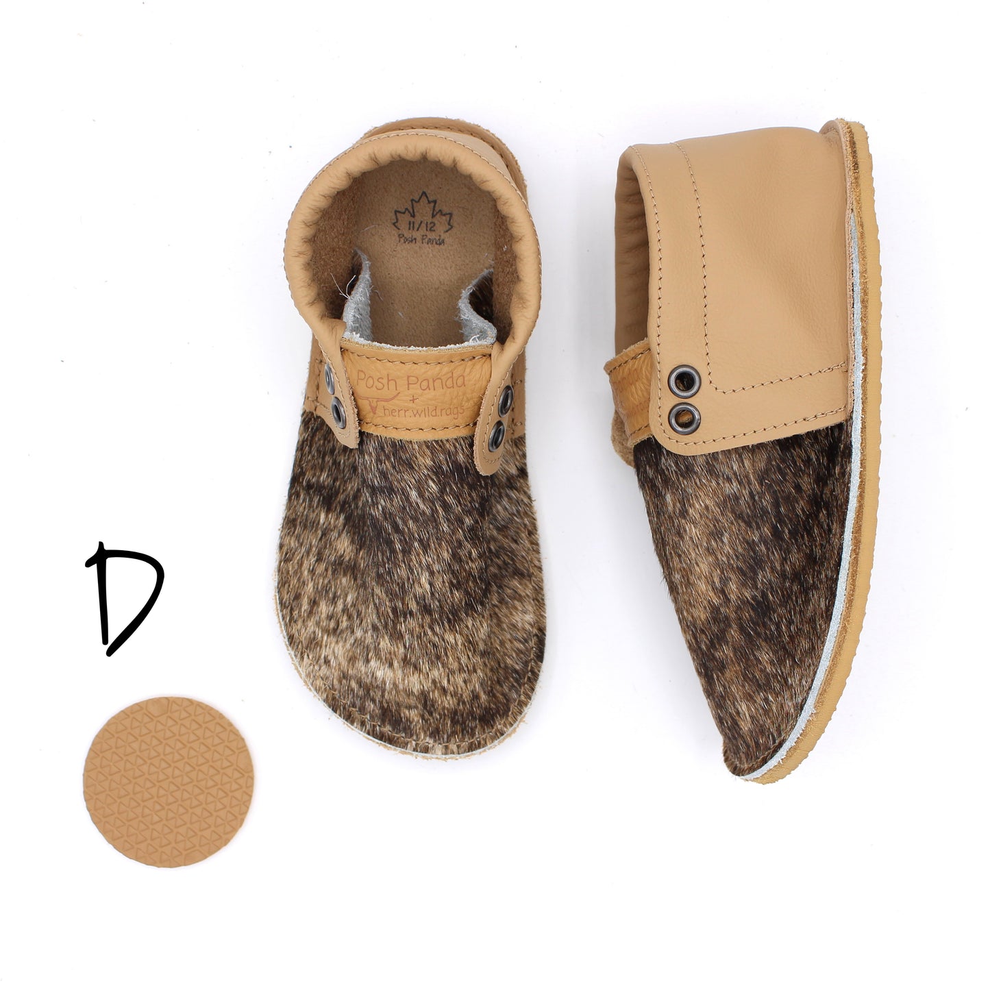 Hair Hide Mocs - TODDLER - Size 11/12 (4mm Sole)