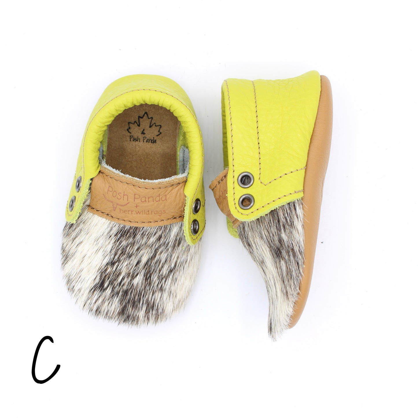 Hair Hide Mocs - BABY/TODDLER (Soft Sole) - Size 4