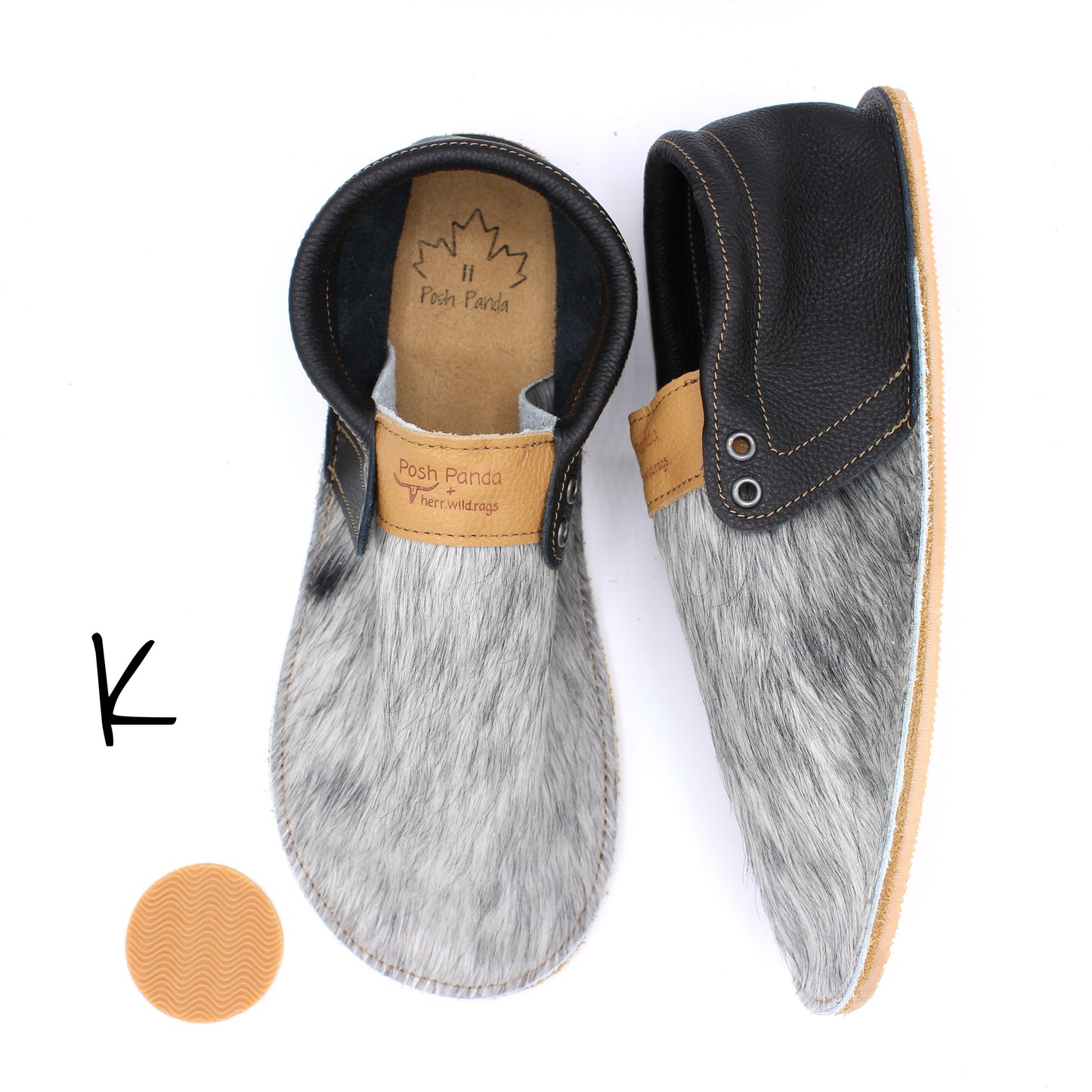 Hair Hide Collab Mocs - Ladies - SIZE 11 (4-6mm Soles)