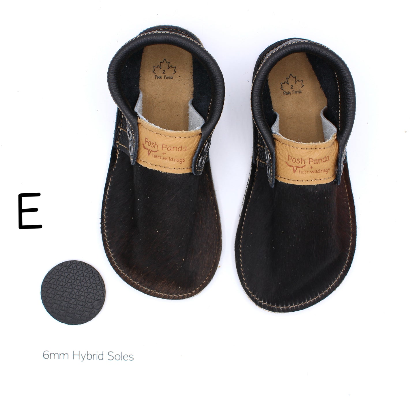 Hair Hide Mocs - YOUTH - Size 2 (4mm Sole)