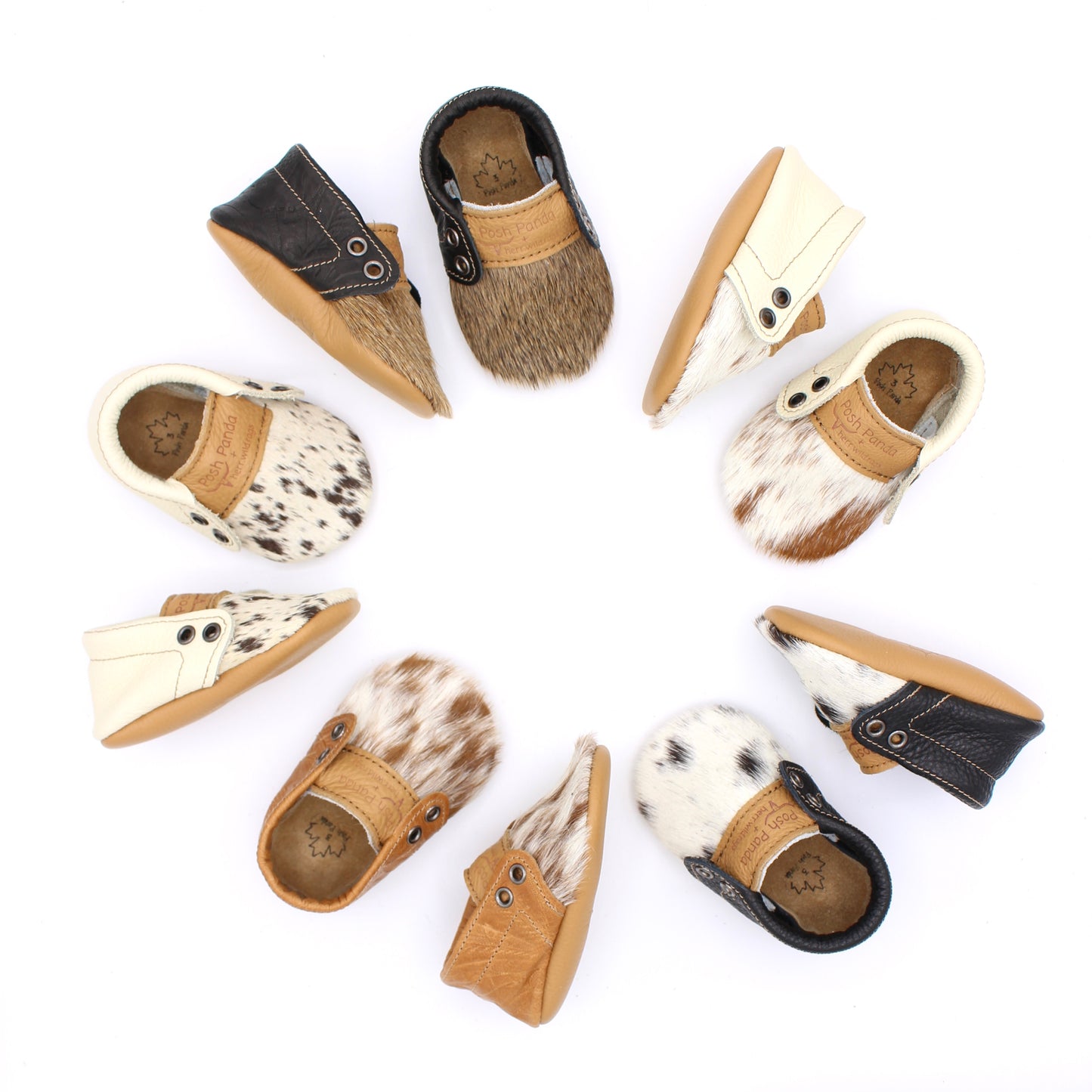 WHOLESALE - 10 Pair Bundle - HAIR HIDE - BABY Soft Sole