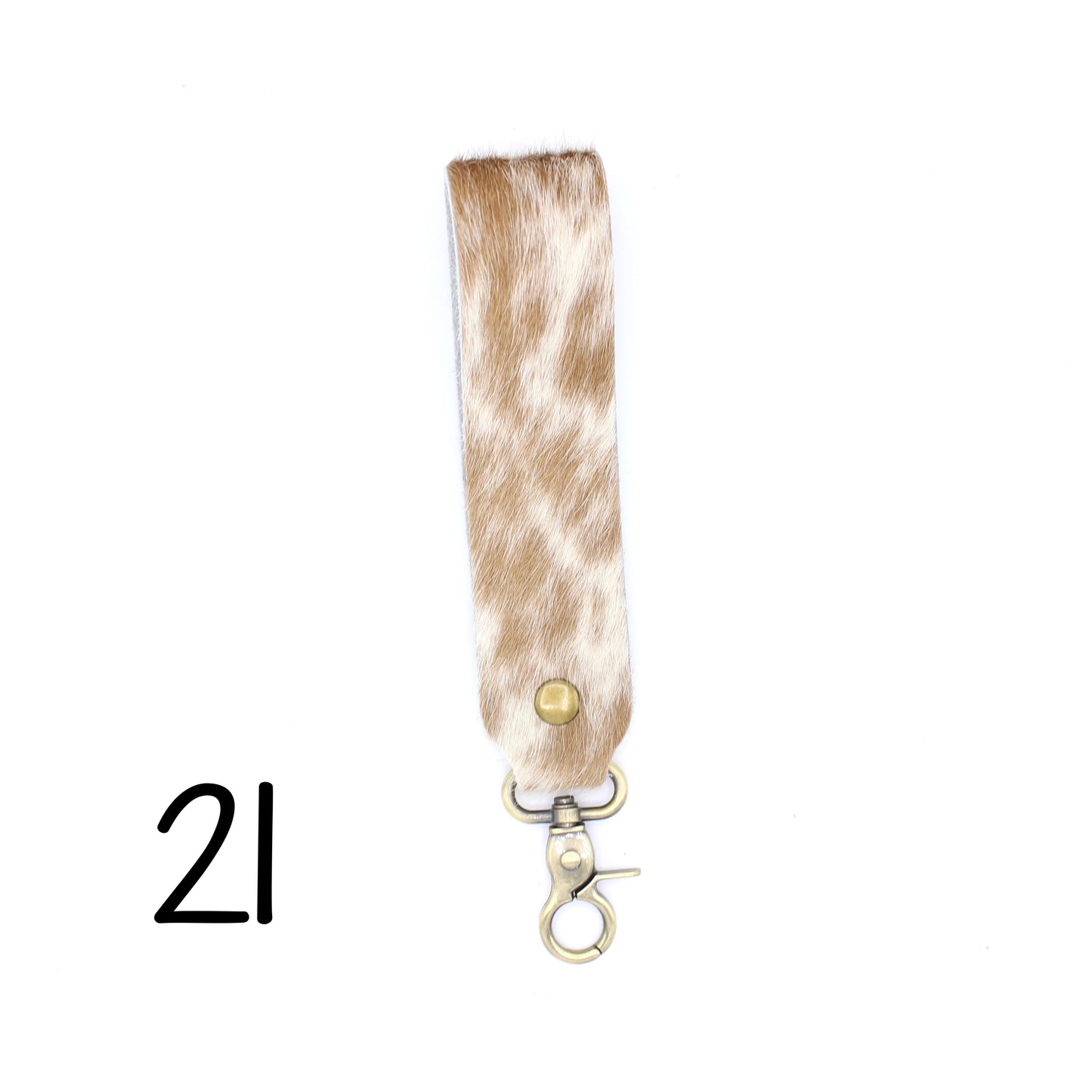 Hair Hide WIDE Wristlet Keychain - SINGLE