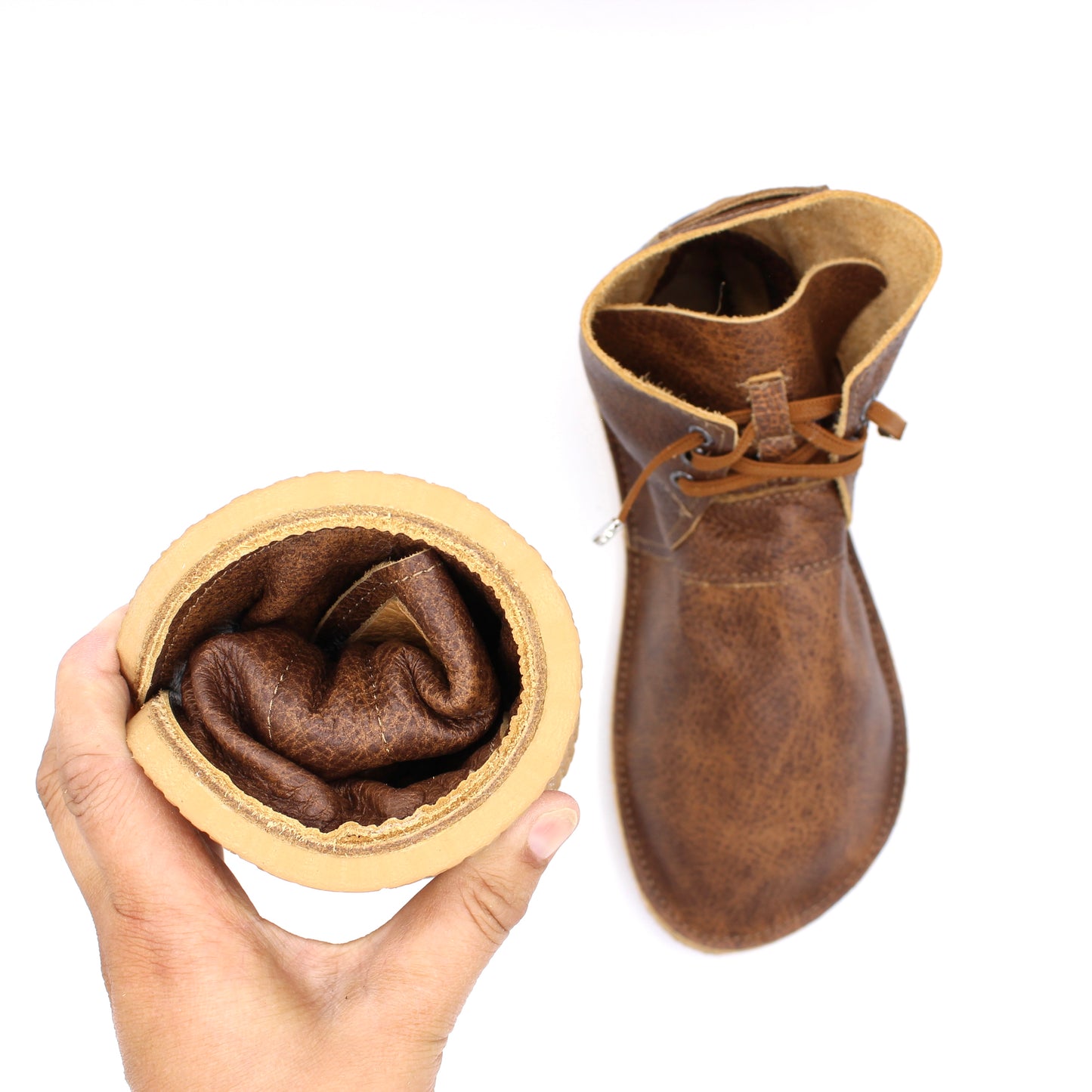 Ladies BOOTS - Antique Saddle - 8mm Hybrid Soles