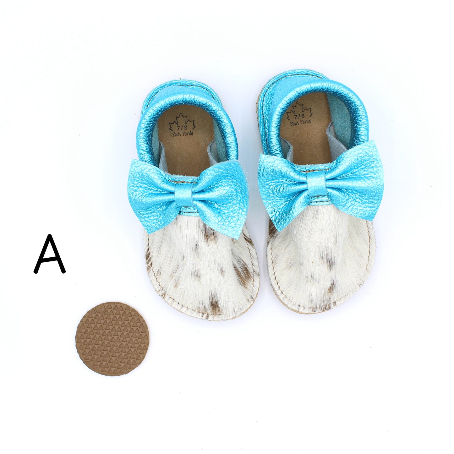 Hair Hide Mocs - TODDLER - Size 7/8 (4mm Sole)