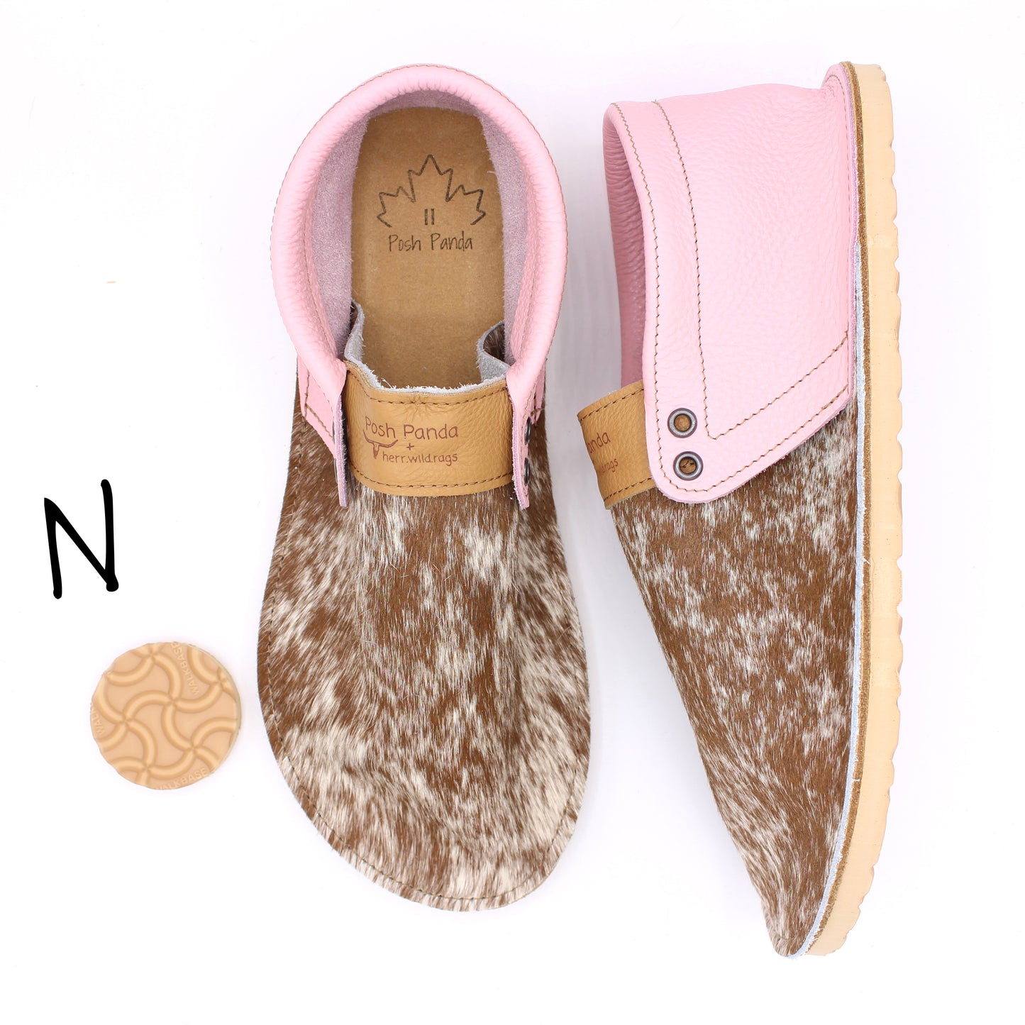 Hair Hide Collab Mocs - Ladies - SIZE 11 - RUGGED