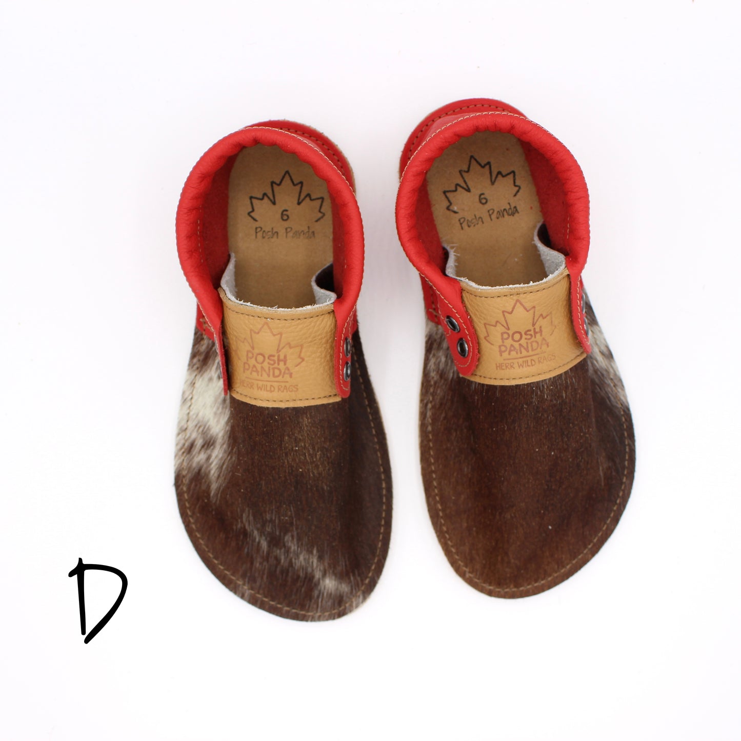 Hair Hide Collab Mocs - Ladies - SIZE 6