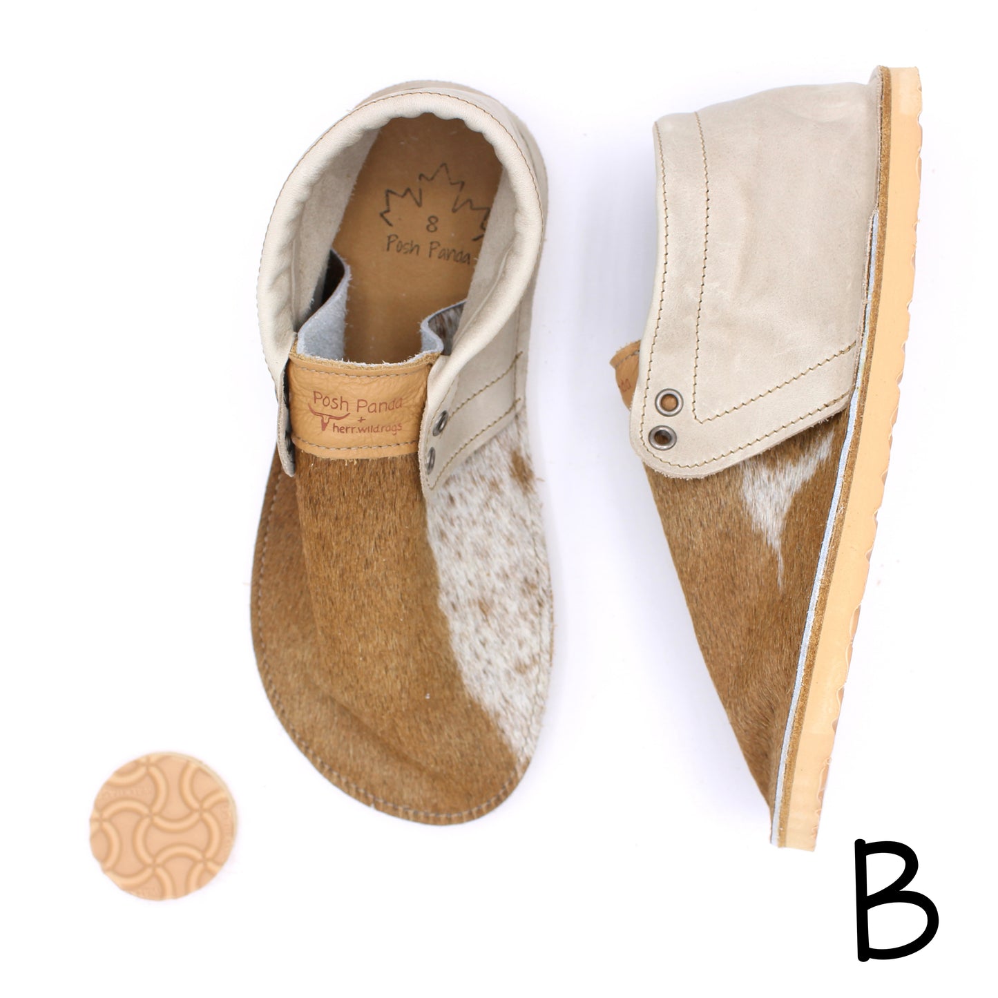Hair Hide Collab Mocs - Ladies - SIZE 8 - RUGGED