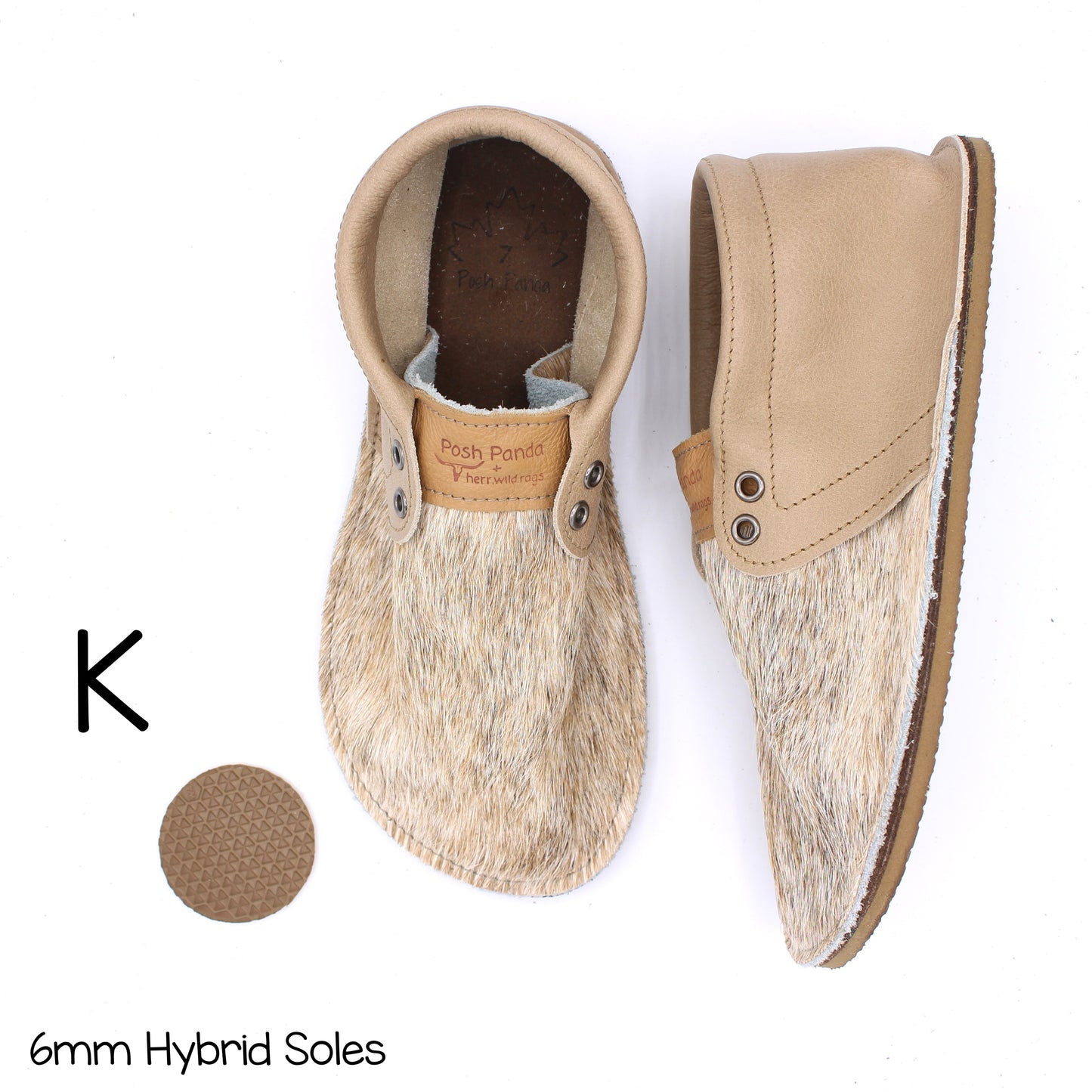 Hair Hide Collab Mocs - Ladies - SIZE 7 (4-6mm Soles)