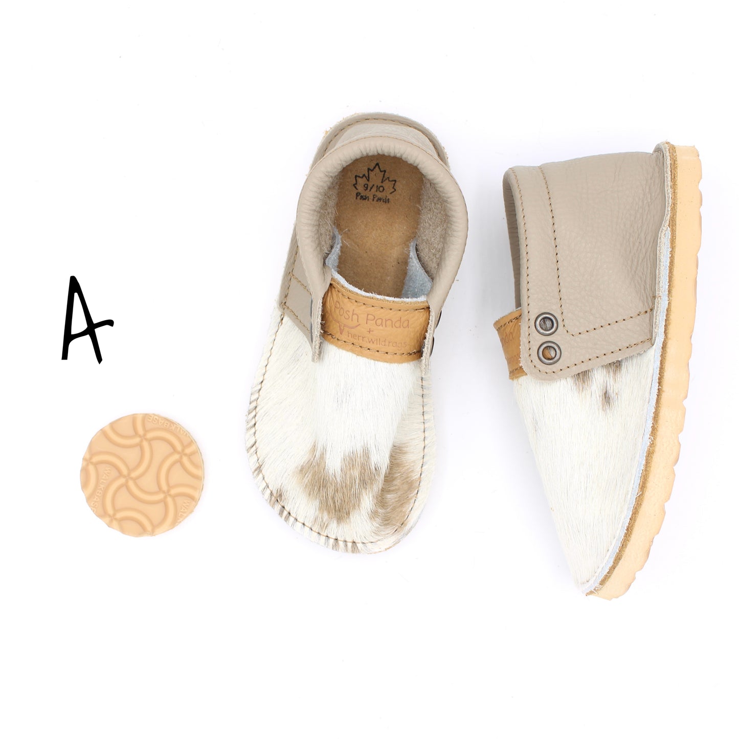 Hair Hide Mocs -  TODDLER - Size 9/10 (RUGGED Sole)