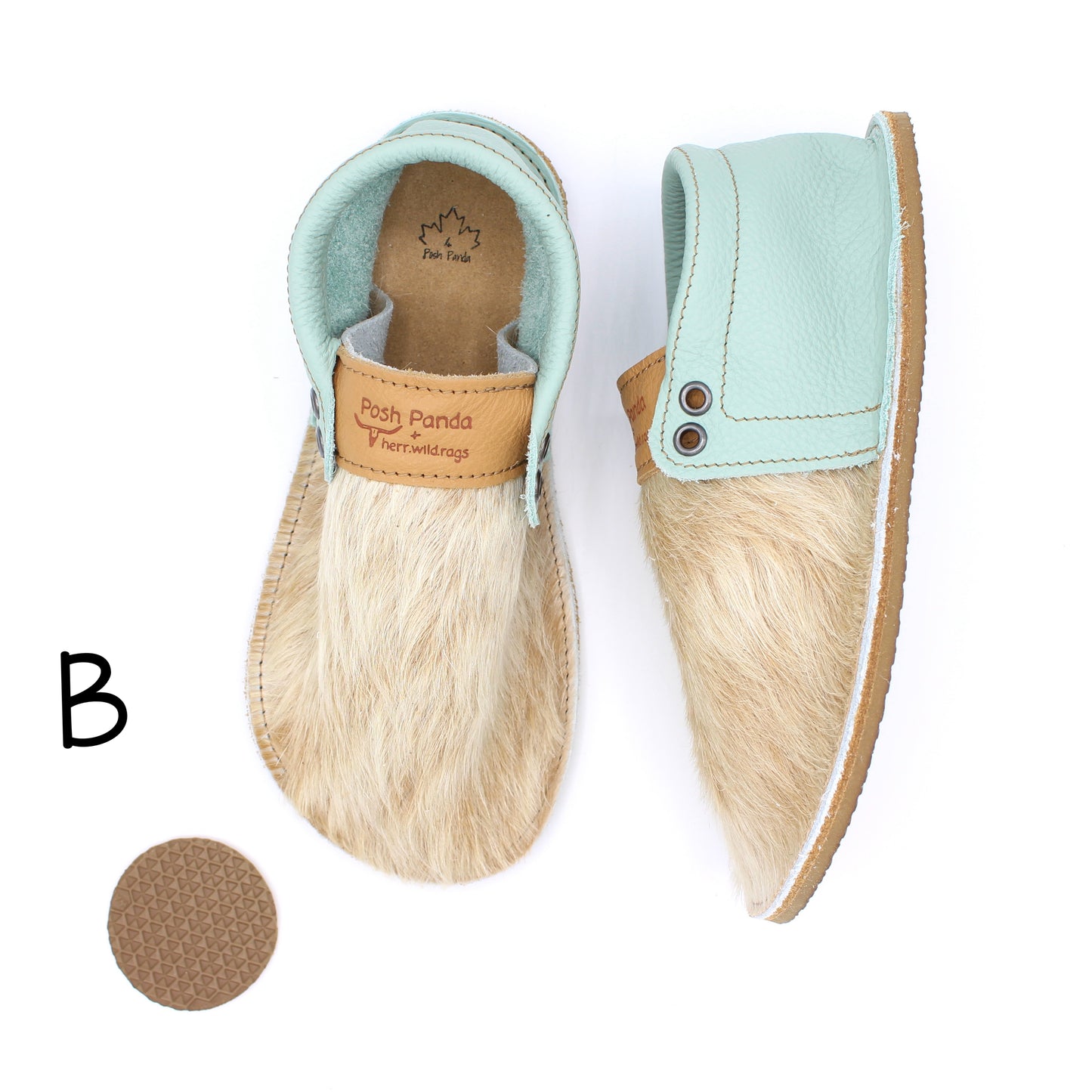 Hair Hide Mocs - YOUTH - Size 4 (4mm Sole)