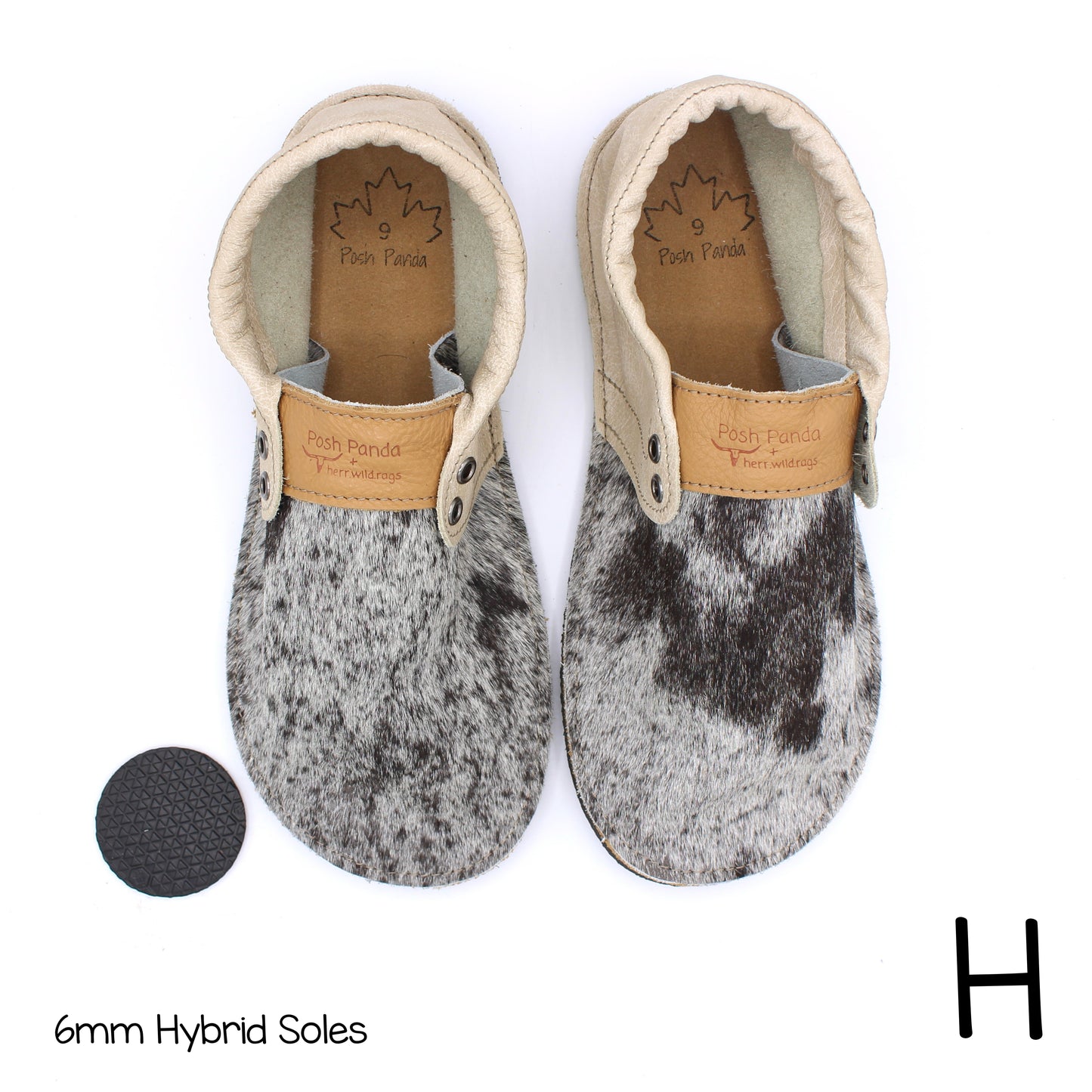 Hair Hide Collab Mocs - Ladies - SIZE 9 (4-6mm Soles)