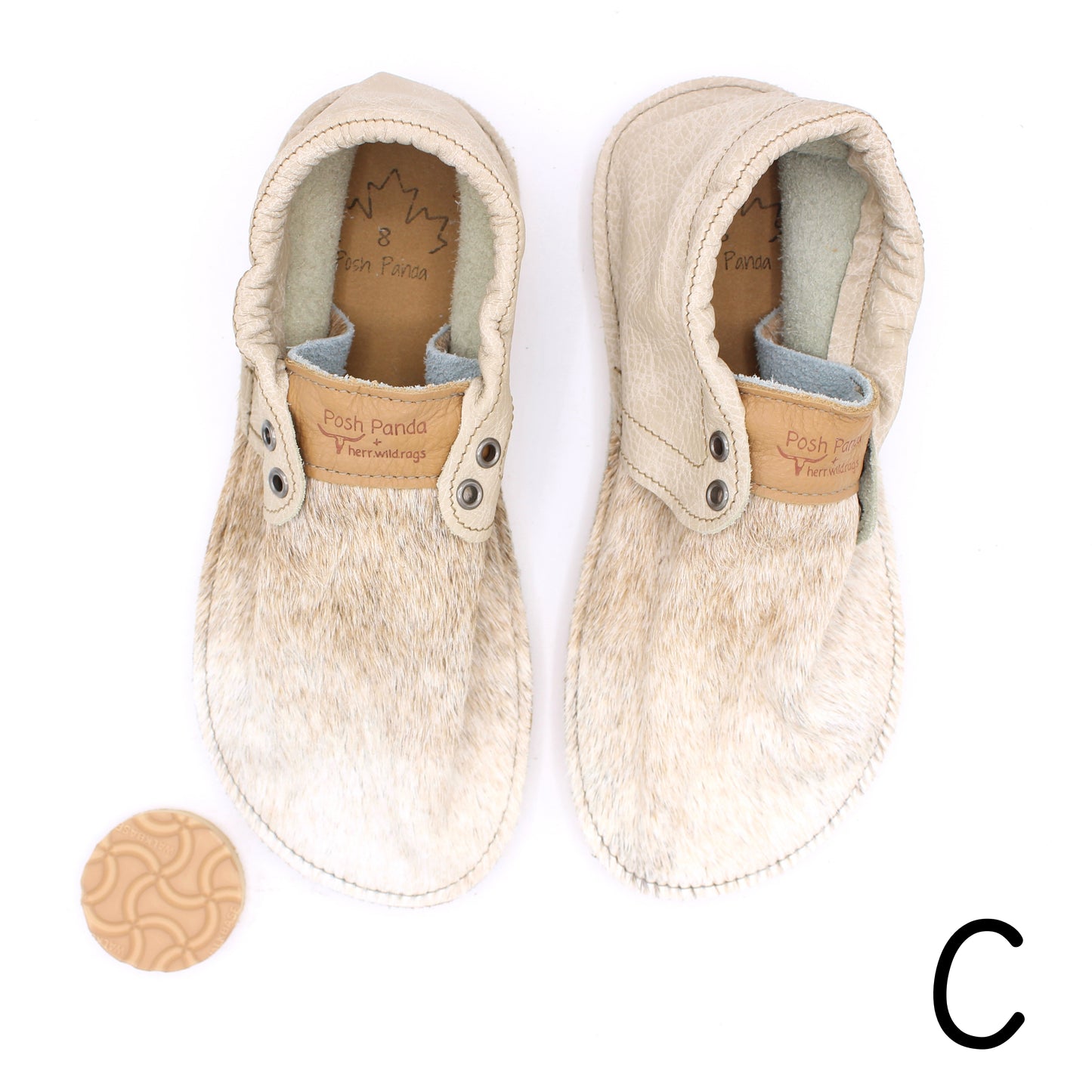 Hair Hide Collab Mocs - Ladies - SIZE 8 - RUGGED