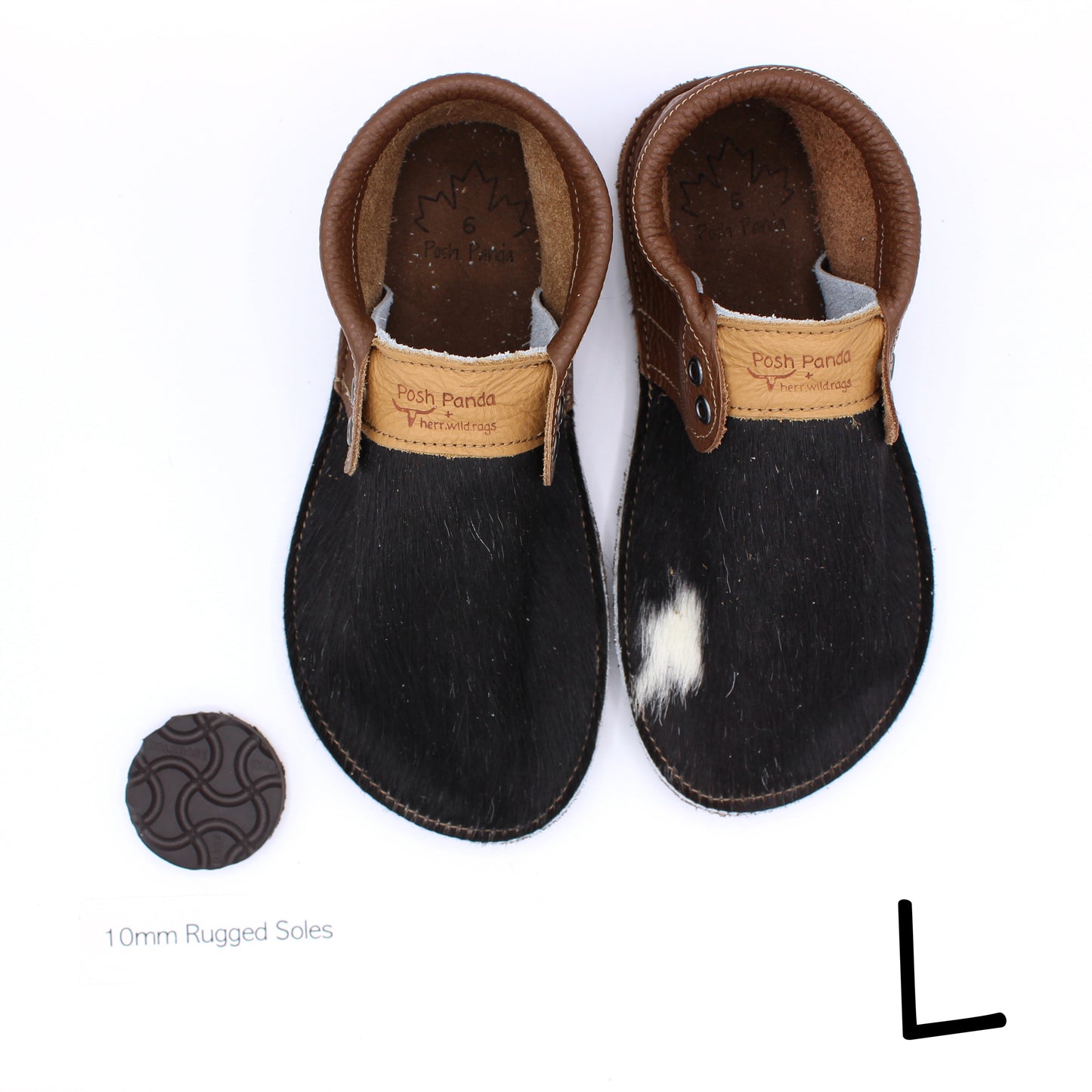 Hair Hide Collab Mocs - Ladies - SIZE 6 - RUGGED
