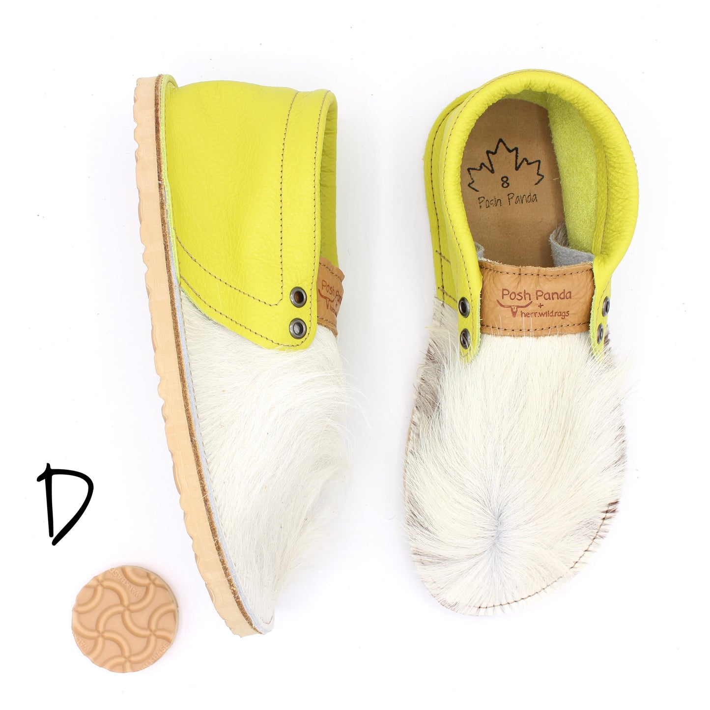 Hair Hide Collab Mocs - Ladies - SIZE 8 - RUGGED