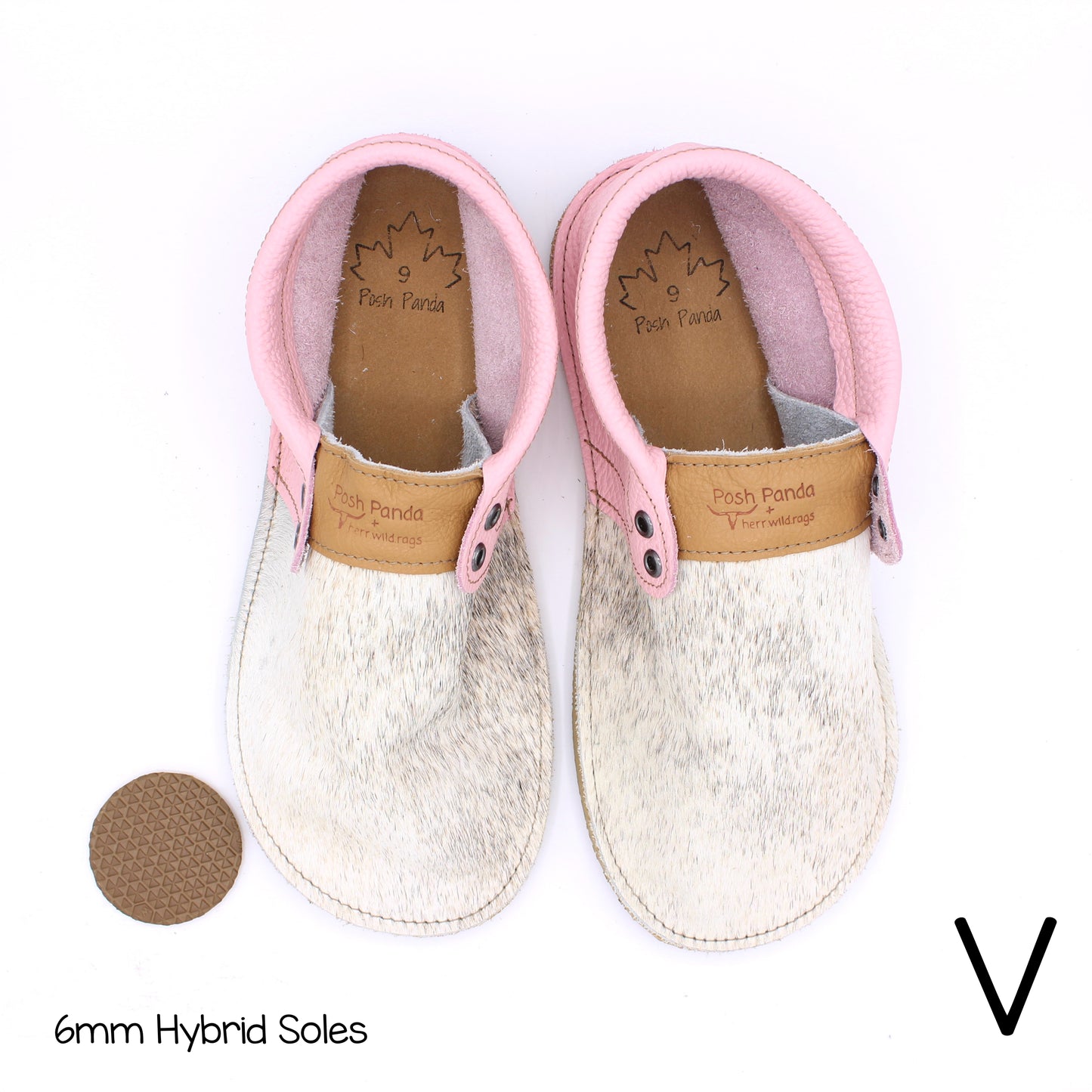 Hair Hide Collab Mocs - Ladies - SIZE 9 (4-6mm Soles)