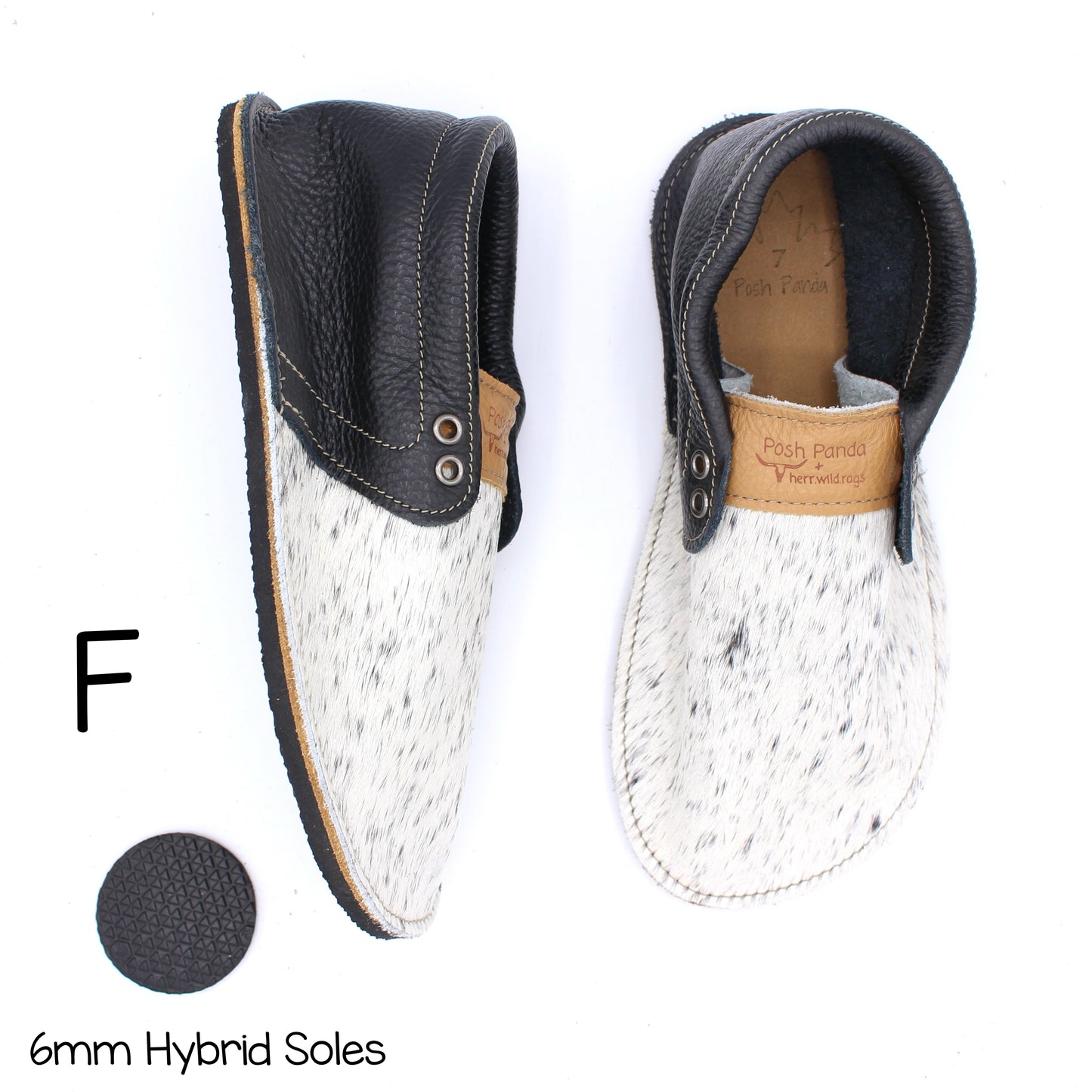 Hair Hide Collab Mocs - Ladies - SIZE 7 (4-6mm Soles)