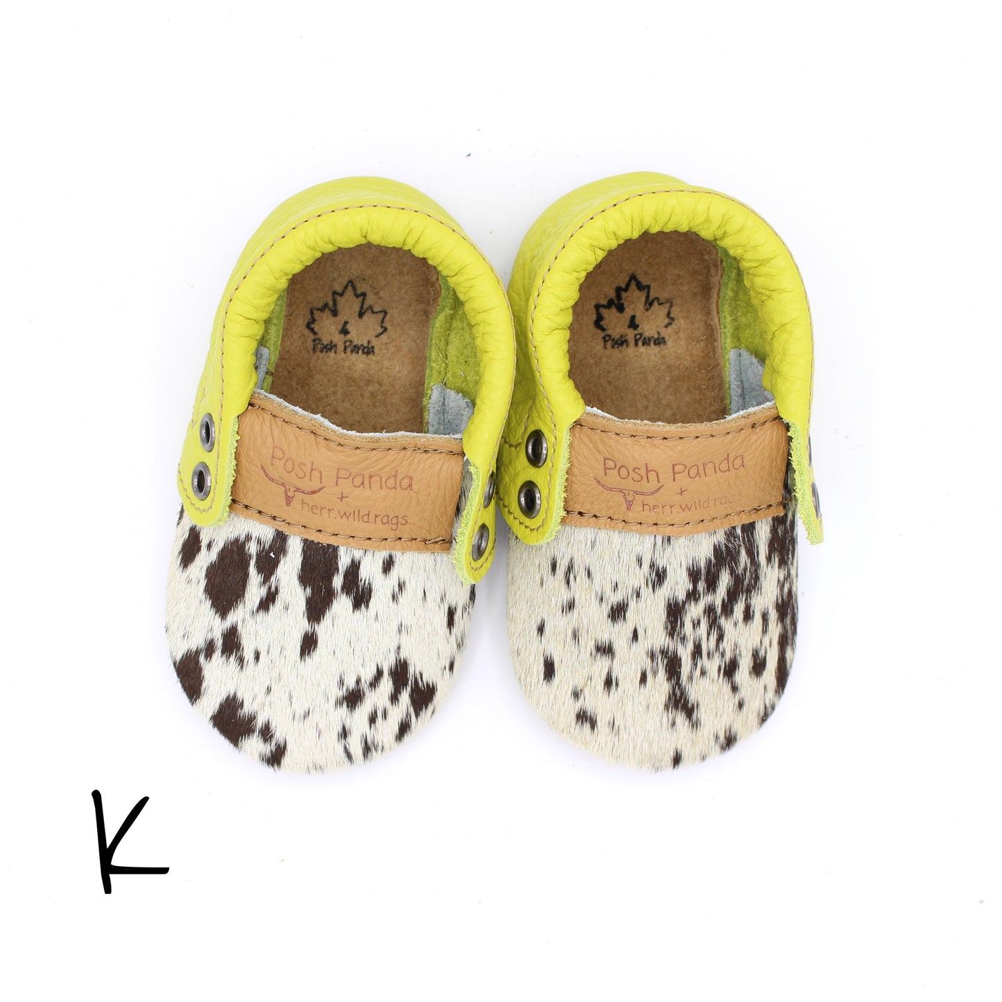 Hair Hide Mocs -  BABY/TODDLER (Soft Sole) - Size 4