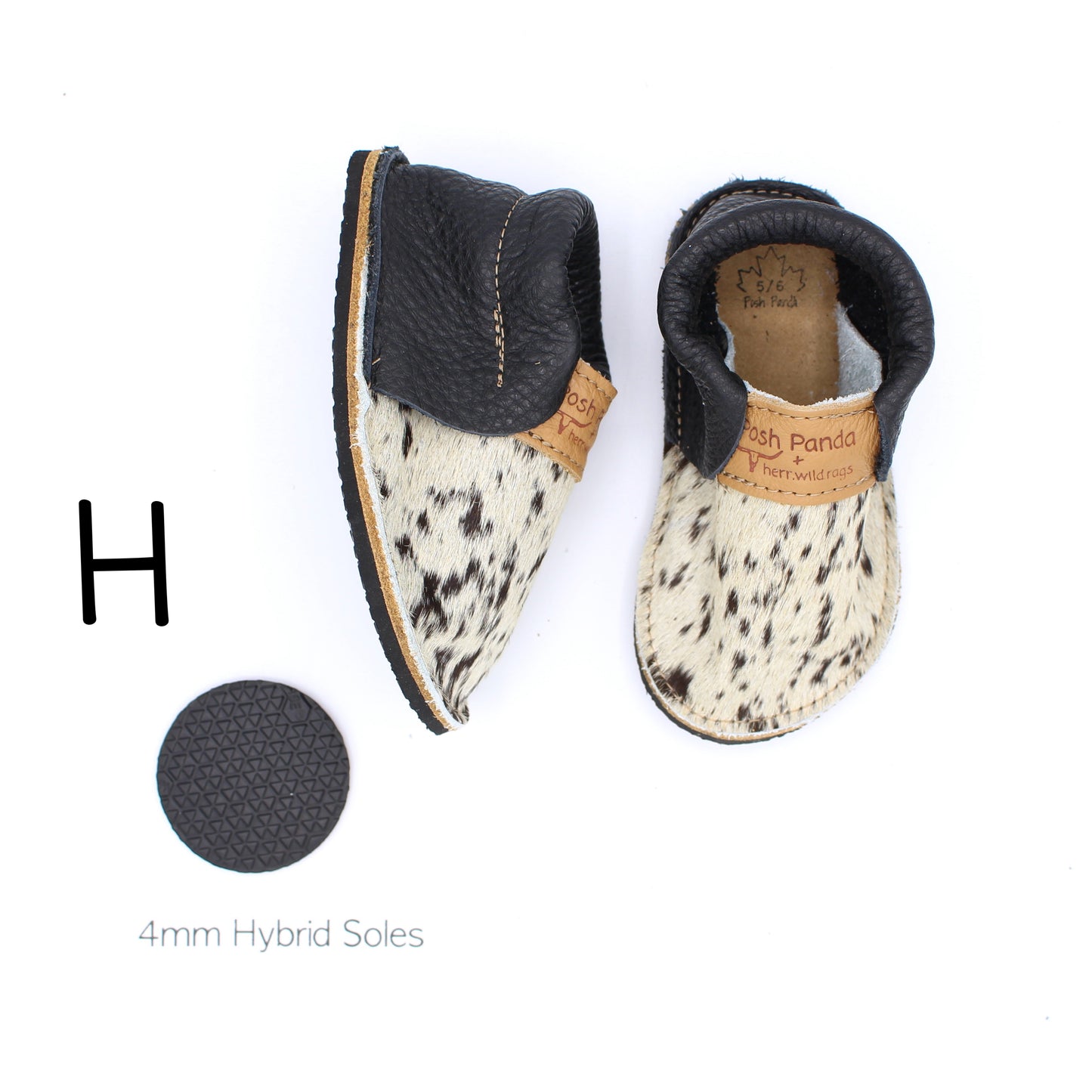 Hair Hide Mocs - TODDLER - Size 5/6 (4-6mm Sole)