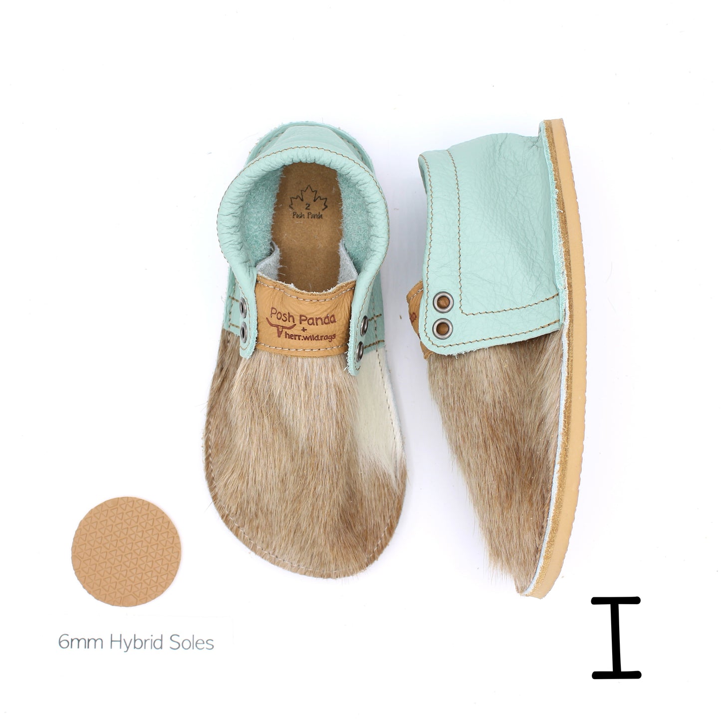 Hair Hide Mocs - YOUTH - Size 2 (4mm Sole)