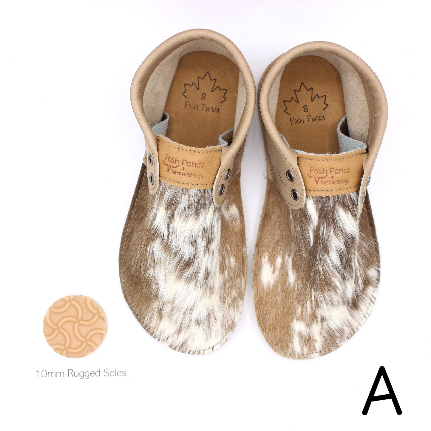 Hair Hide Collab Mocs - Ladies - SIZE 8 - RUGGED
