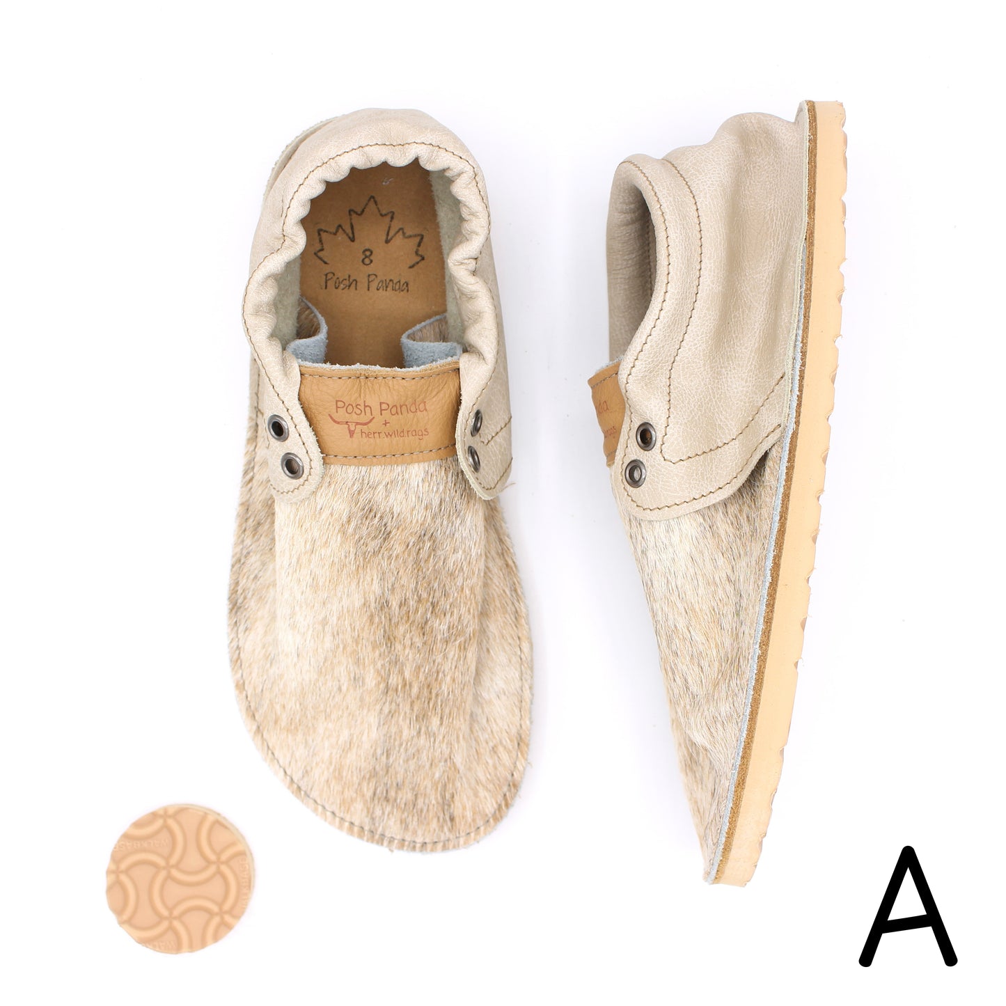 Hair Hide Collab Mocs - Ladies - SIZE 8 - RUGGED