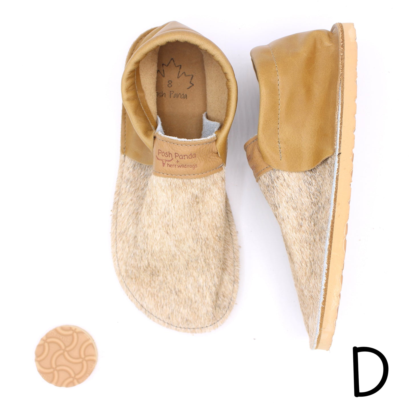 Hair Hide Collab Mocs - Ladies - SIZE 8 - RUGGED