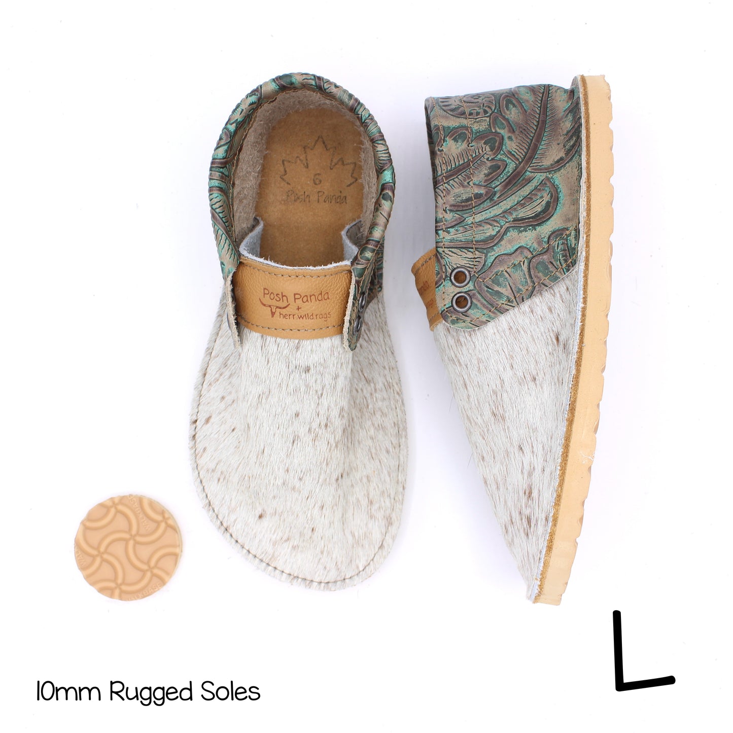 Hair Hide Collab Mocs - Ladies - SIZE 6 - RUGGED