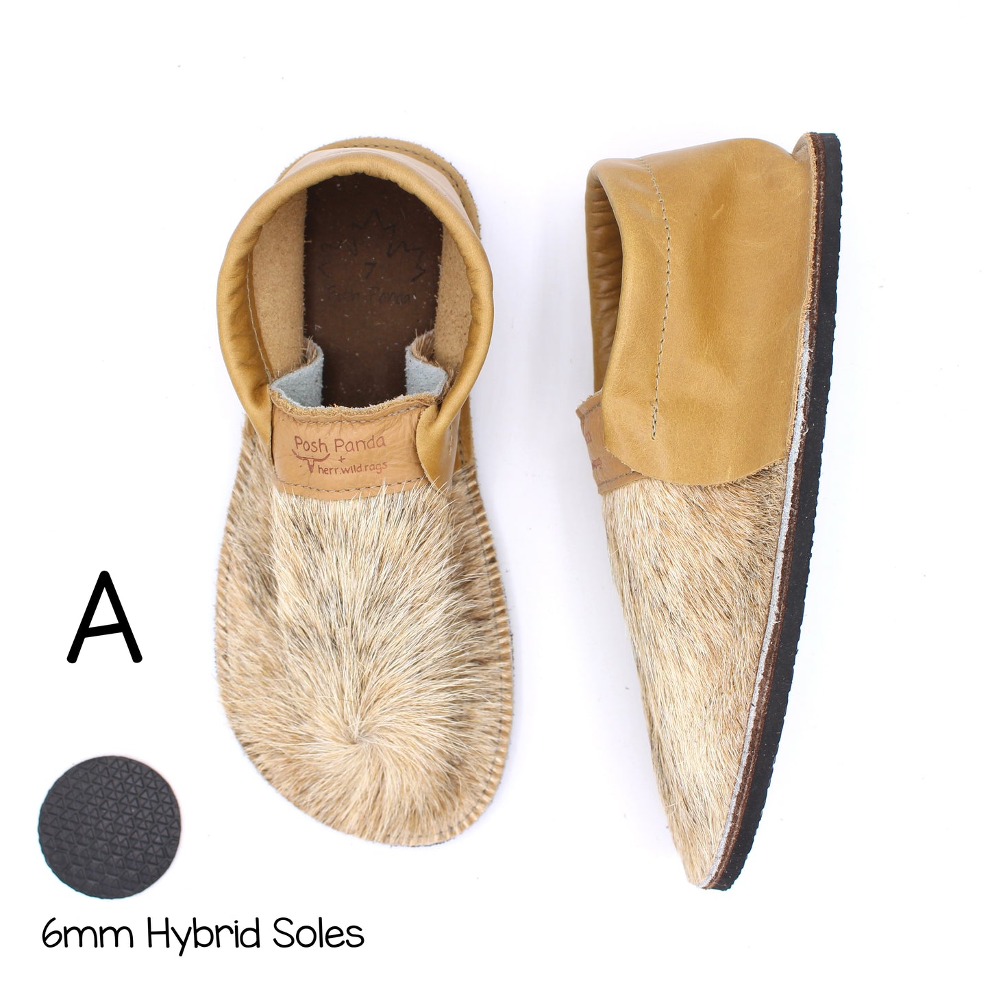Hair Hide Collab Mocs - Ladies - SIZE 7 (4-6mm Soles)