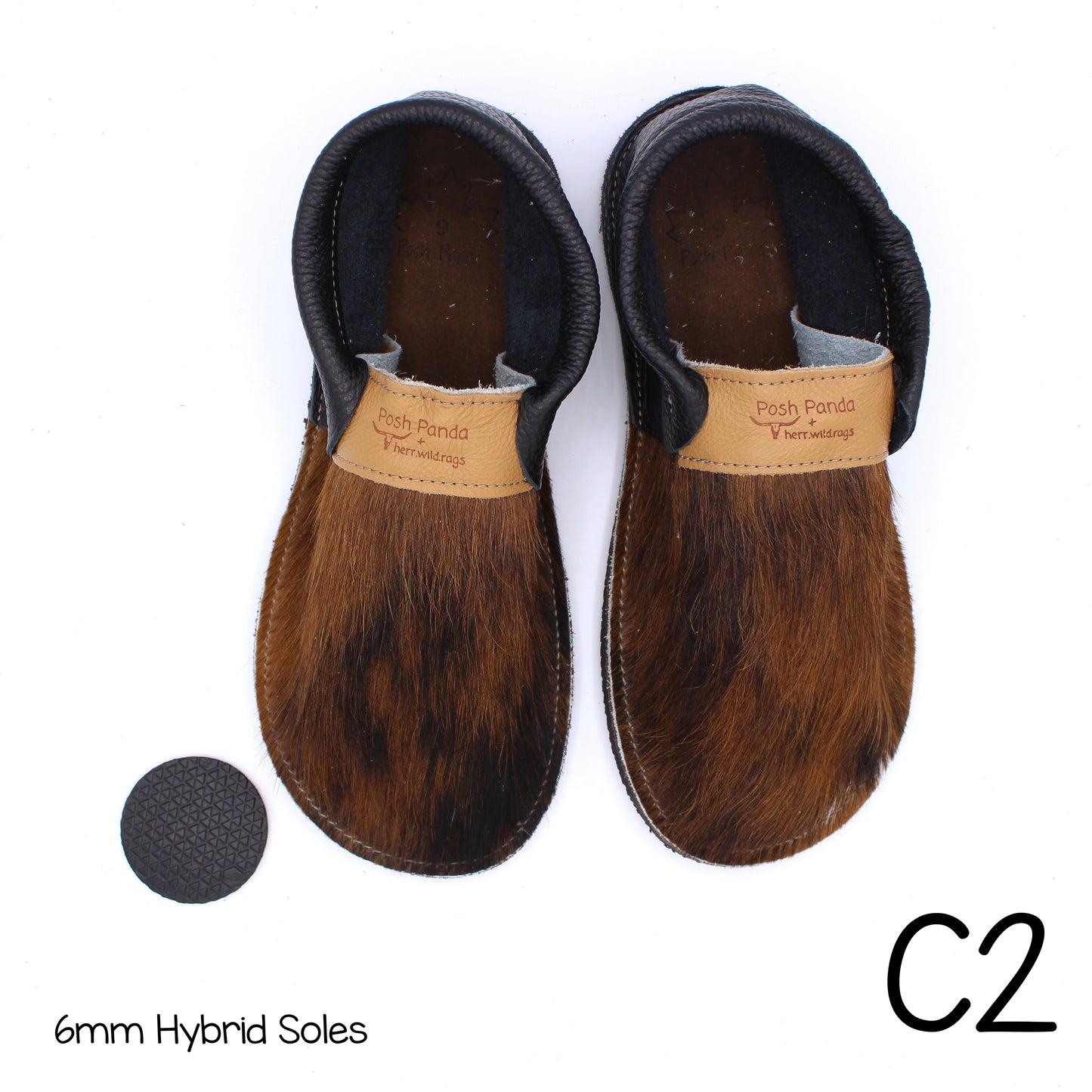 Hair Hide Collab Mocs - Ladies - SIZE 9 (4-6mm Soles)