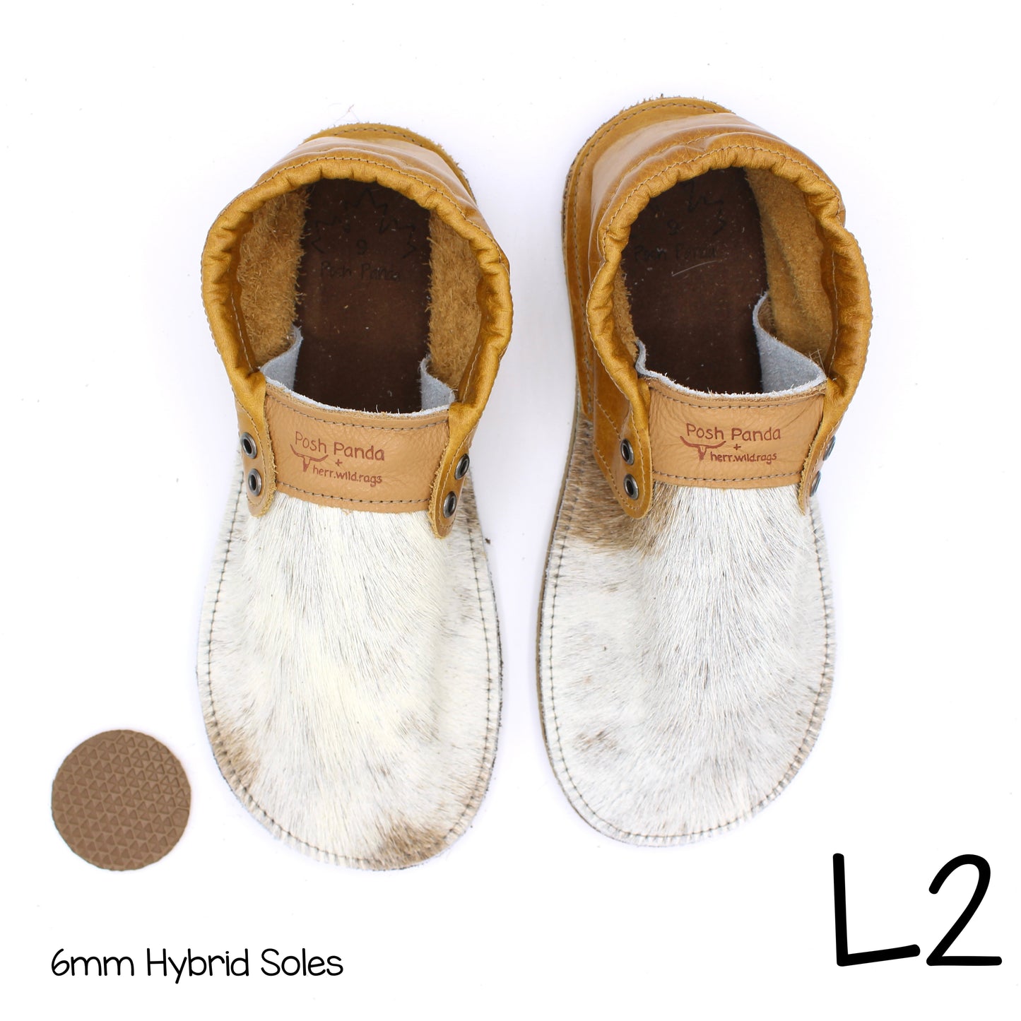 Hair Hide Collab Mocs - Ladies - SIZE 9 (4-6mm Soles)