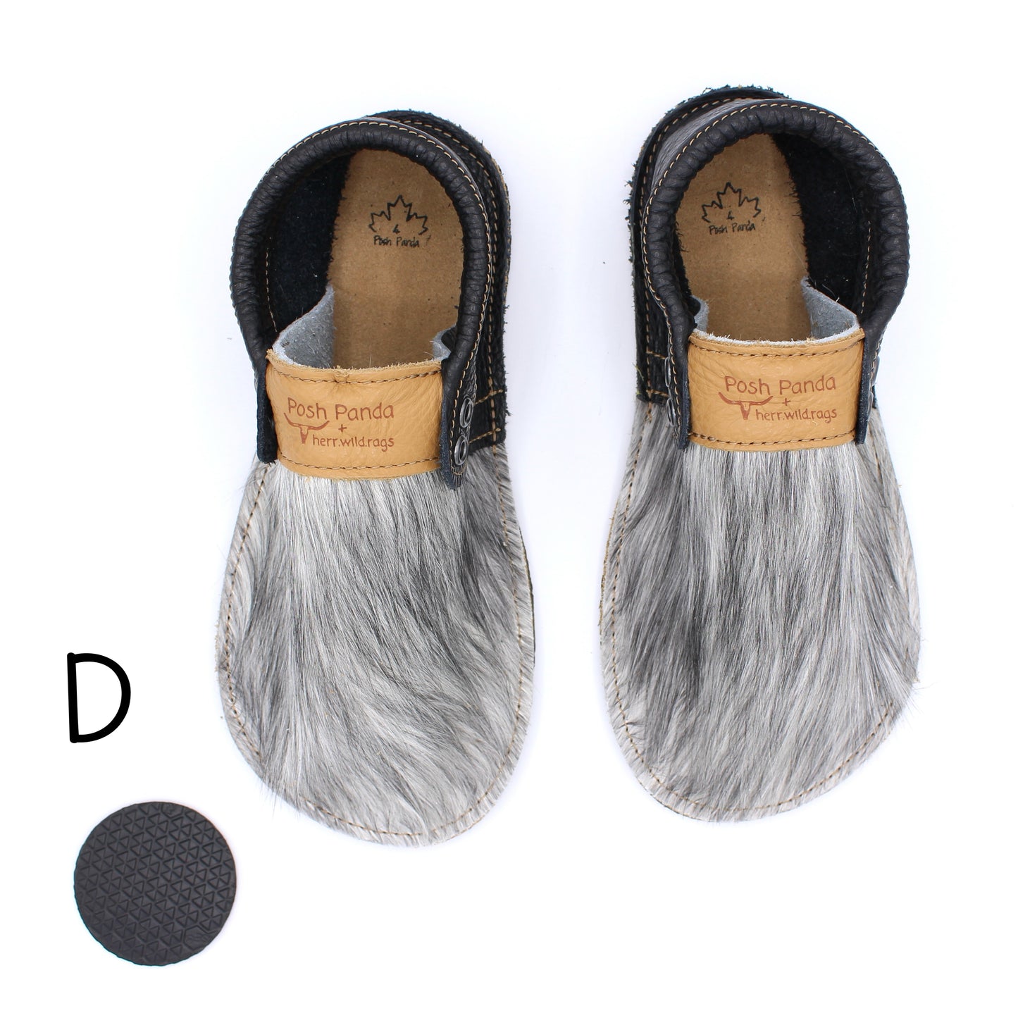 Hair Hide Mocs - YOUTH - Size 4 (4mm Sole)