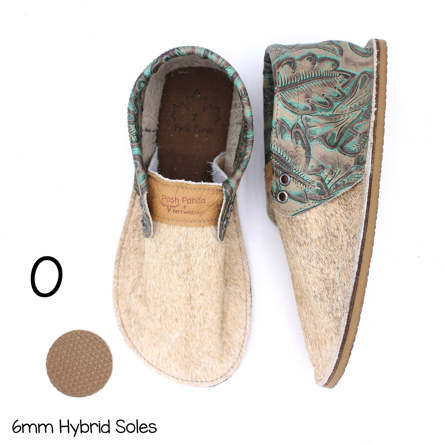 Hair Hide Collab Mocs - Ladies - SIZE 7 (4-6mm Soles)