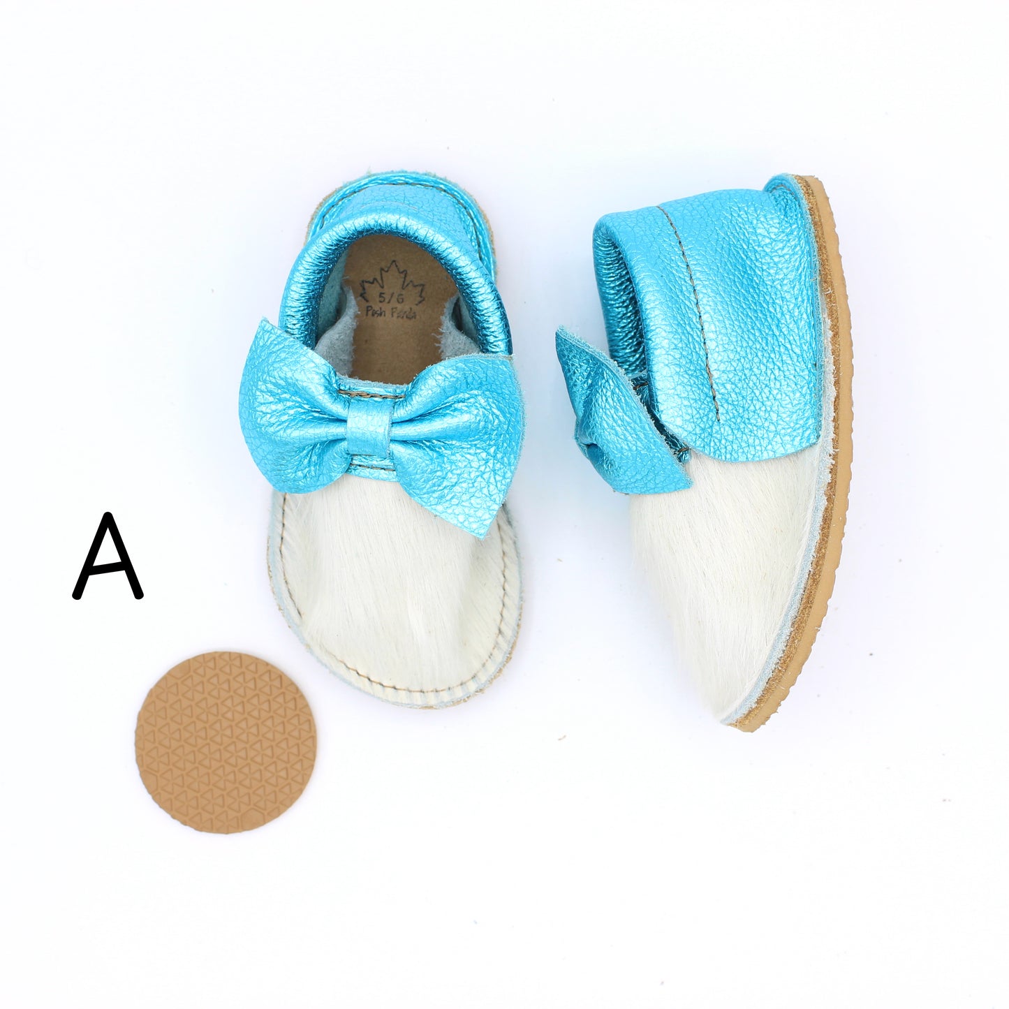Hair Hide Mocs - TODDLER - Size 5/6 (4-6mm Sole)