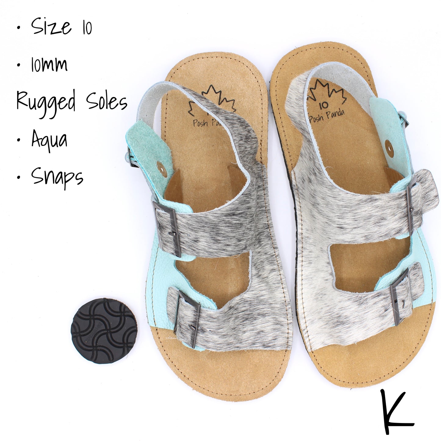 Ladies Sandals - Random Sizing - Hair Hide - READY TO SHIP