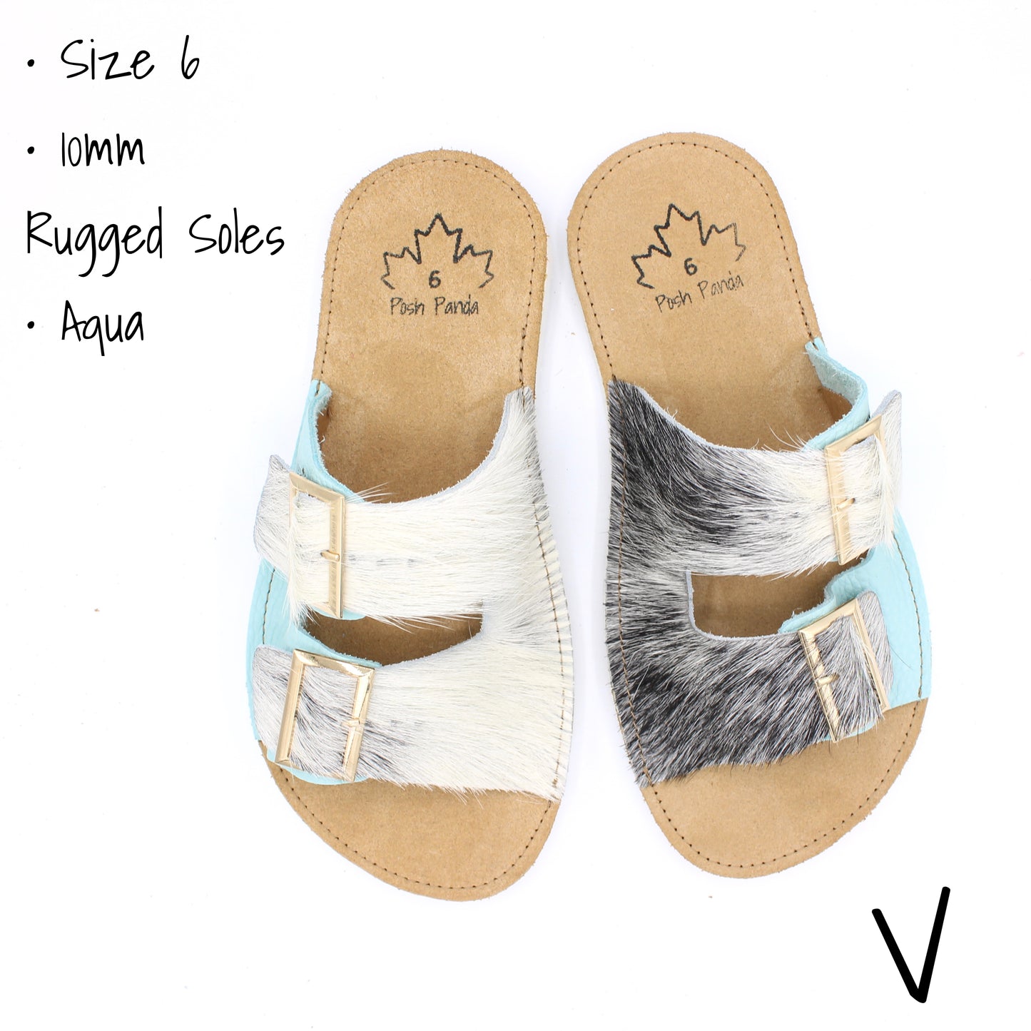 Ladies Sandals - Random Sizing - Hair Hide - READY TO SHIP