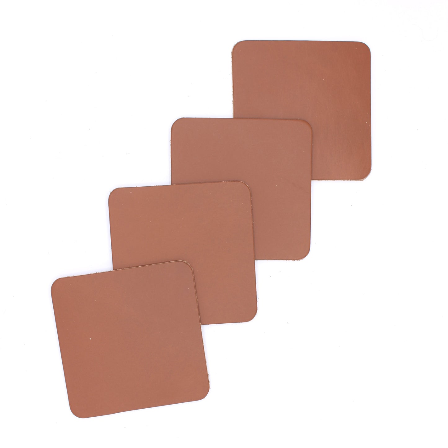 4 Pack Leather Coaster Set