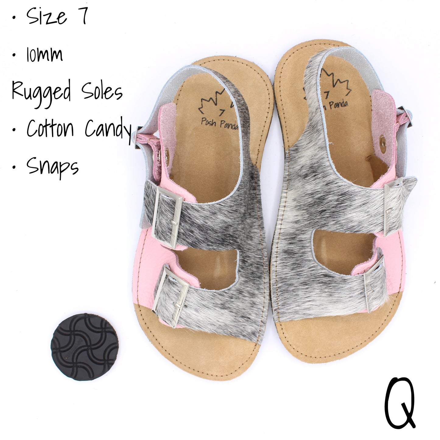 Ladies Sandals - Random Sizing - Hair Hide - READY TO SHIP