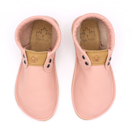 Ladies Hampton Mocs - Blush - 4mm minimalist soles