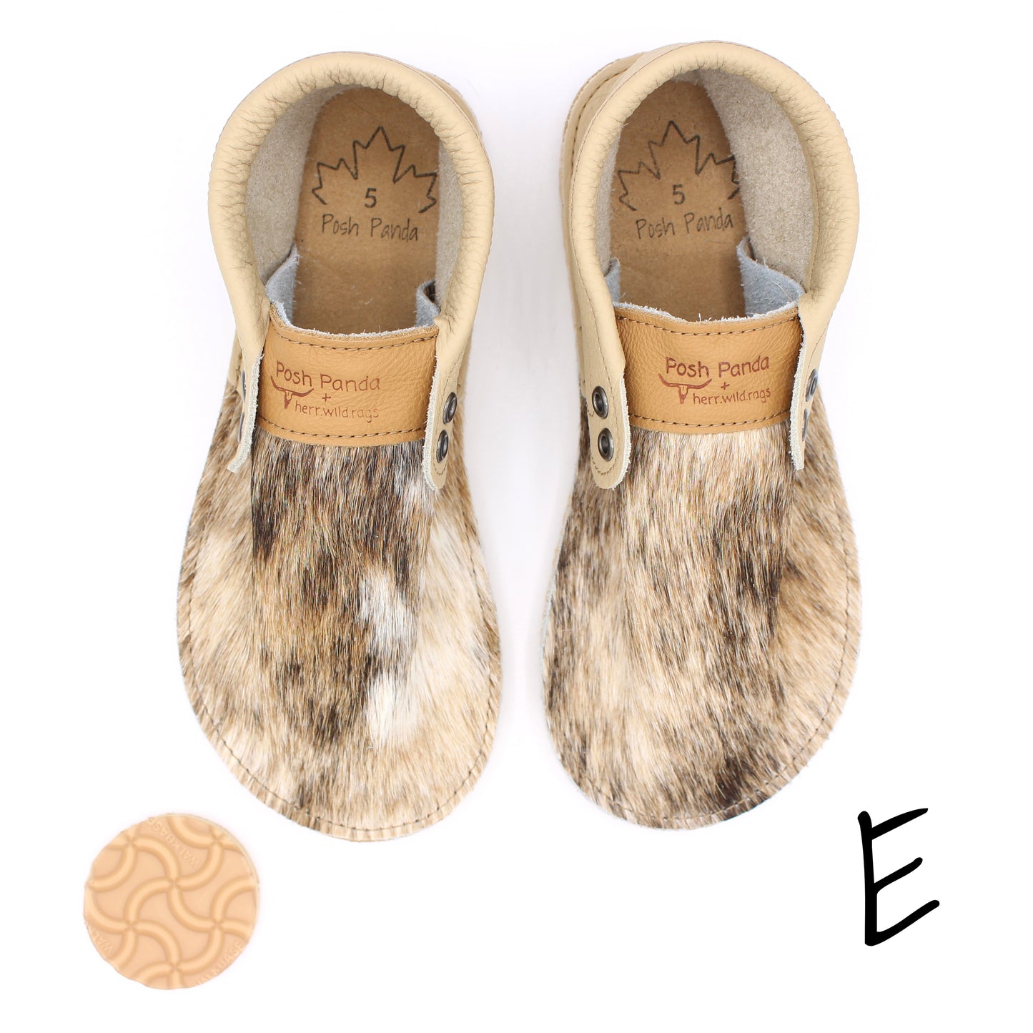Hair Hide Collab Mocs - Ladies - SIZE 5 - RUGGED