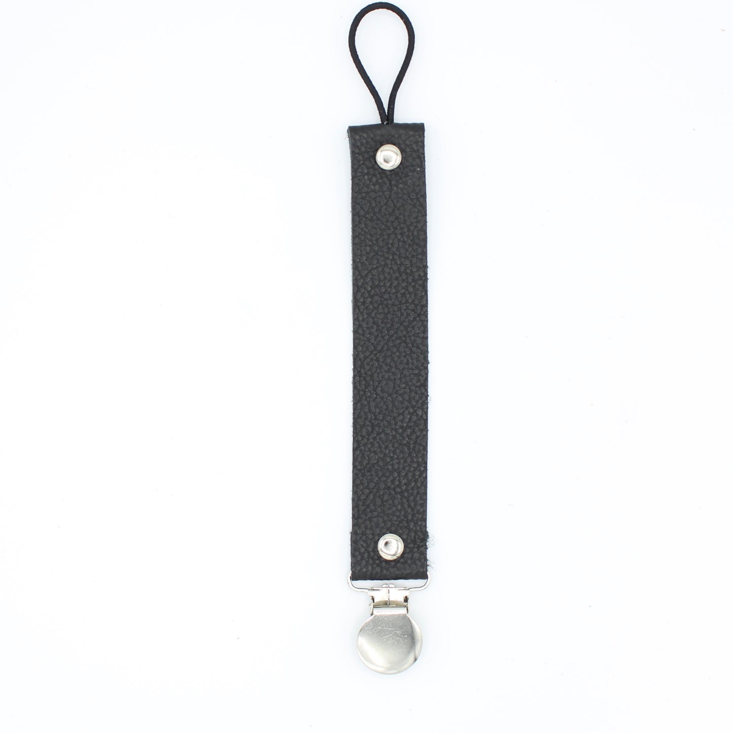 Black Soother/Pacifier Clip - Posh Panda