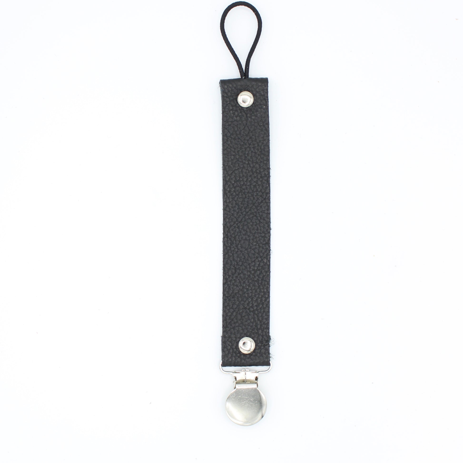 Black Soother/Pacifier Clip - Posh Panda