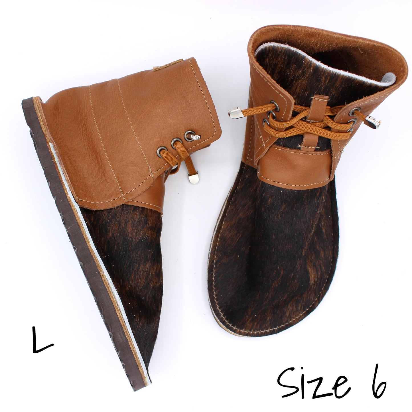 Ladies HAIR HIDE + Leather BOOTS - Assorted Sizes
