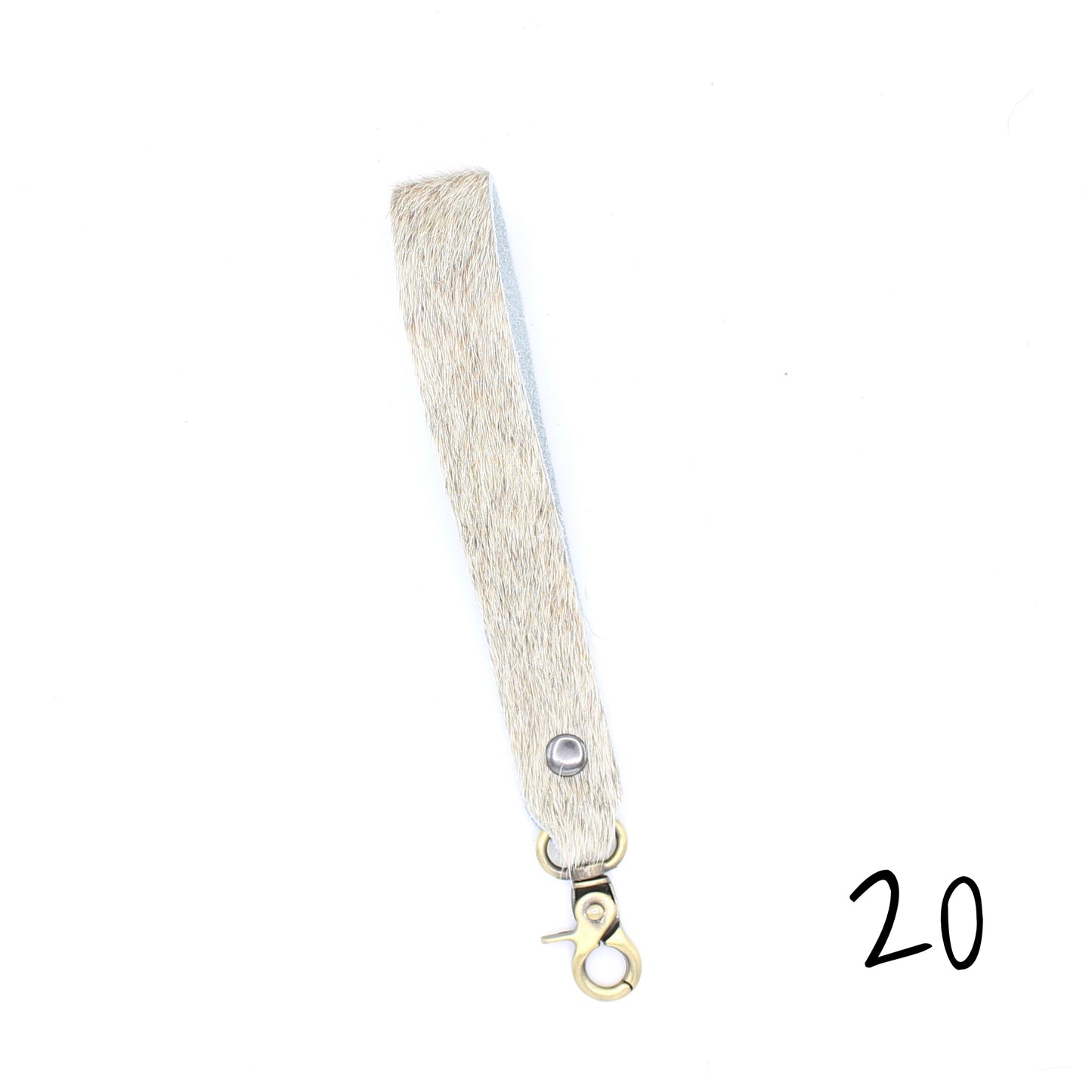 Hair Hide Wristlet Keychain - SINGLE