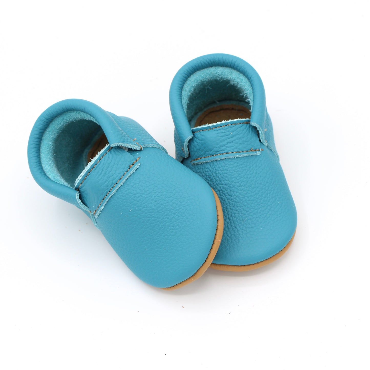 Baby Fringeless Moc - Turquoise
