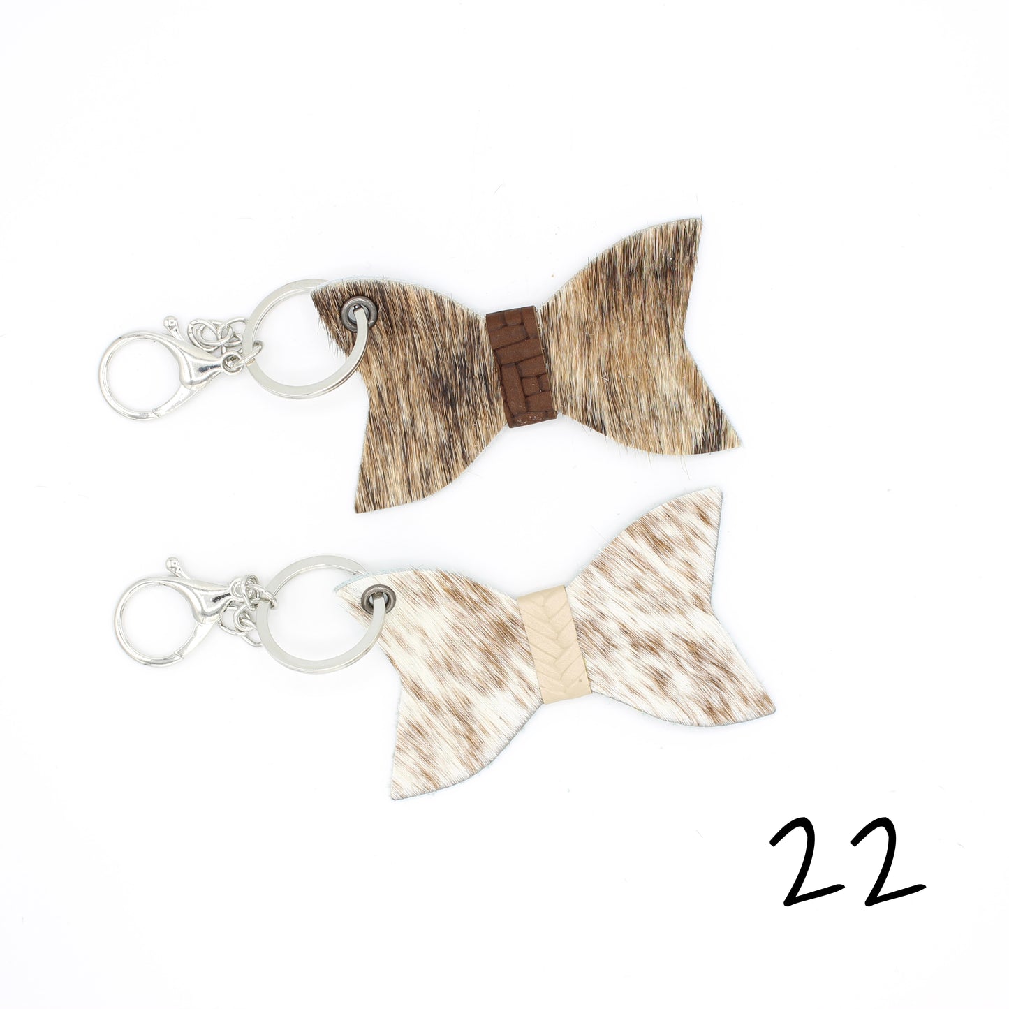 Hair Hide Belted Keychain - 2 PACK