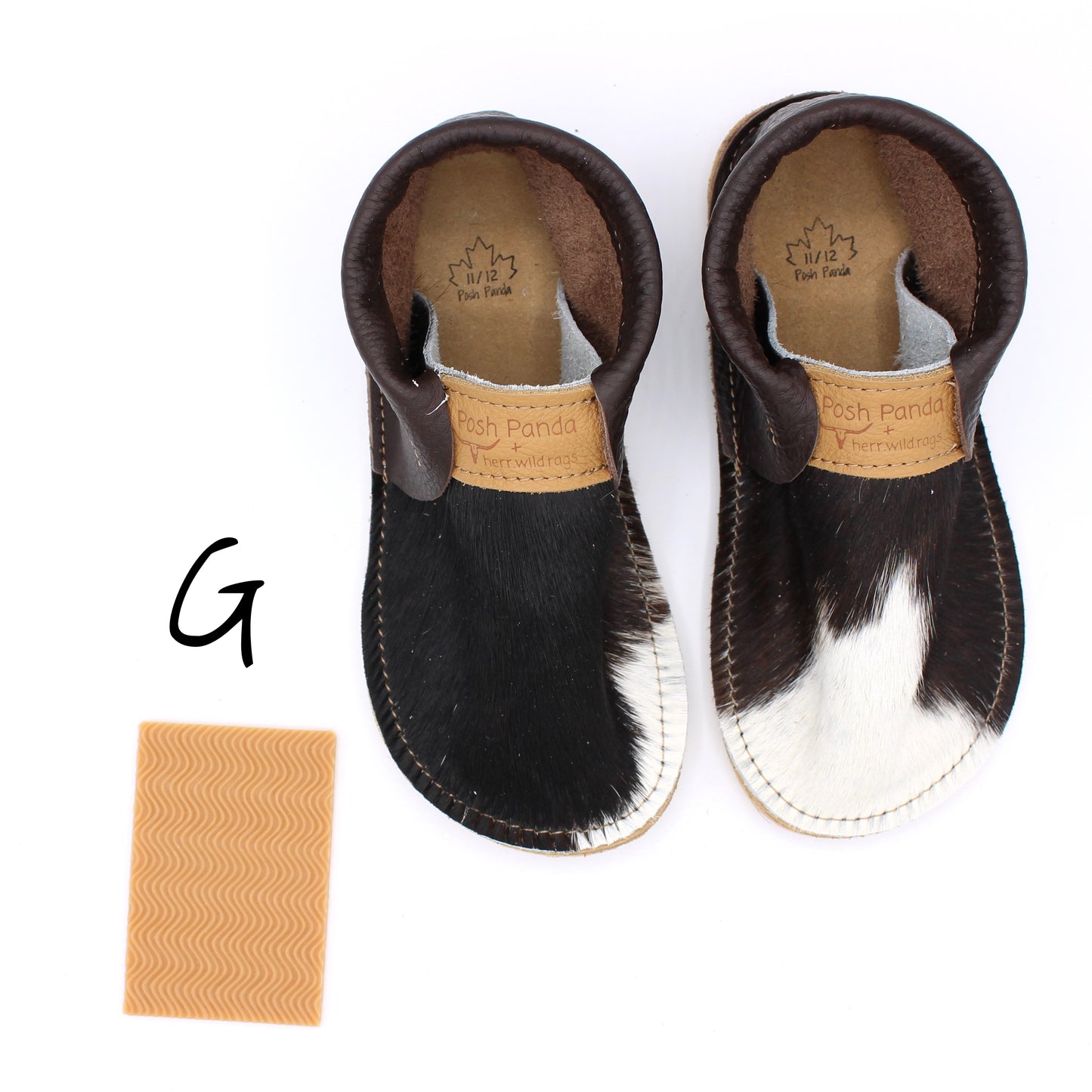 Hair Hide Mocs - TODDLER - Size 11/12 (4mm Sole)