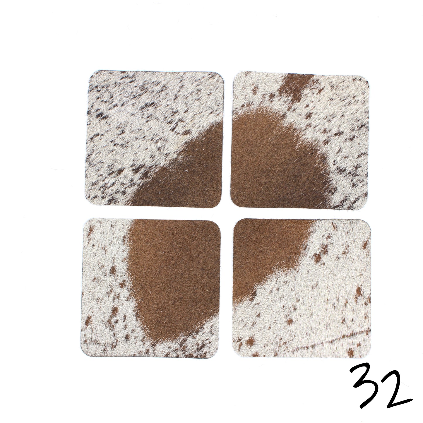 Hair hide Coasters - 4 Pack