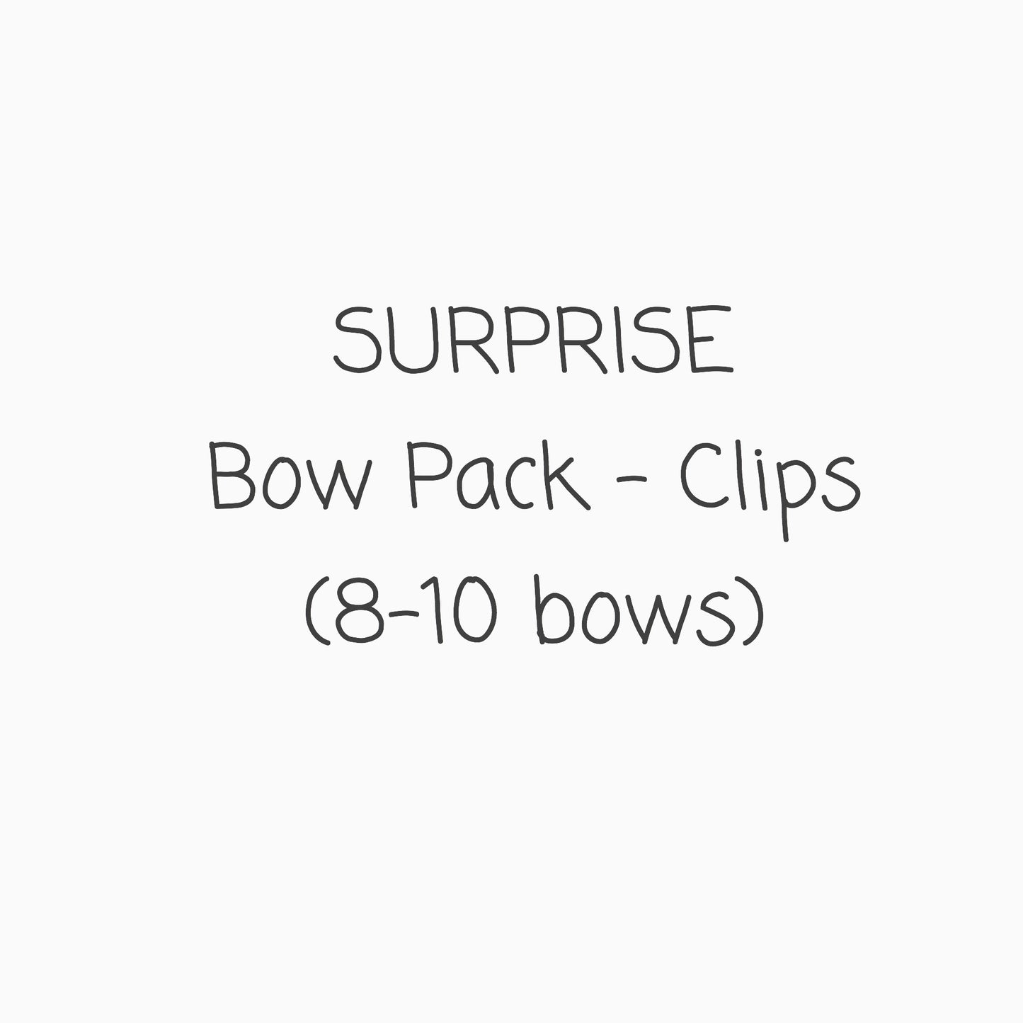 SURPRISE Bow Pack - Clip (8-10) - Posh Panda