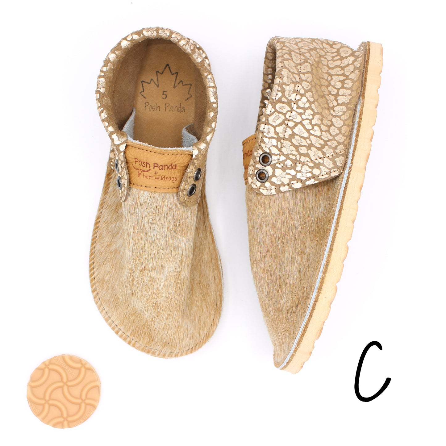 Hair Hide Collab Mocs - Ladies - SIZE 5 - RUGGED